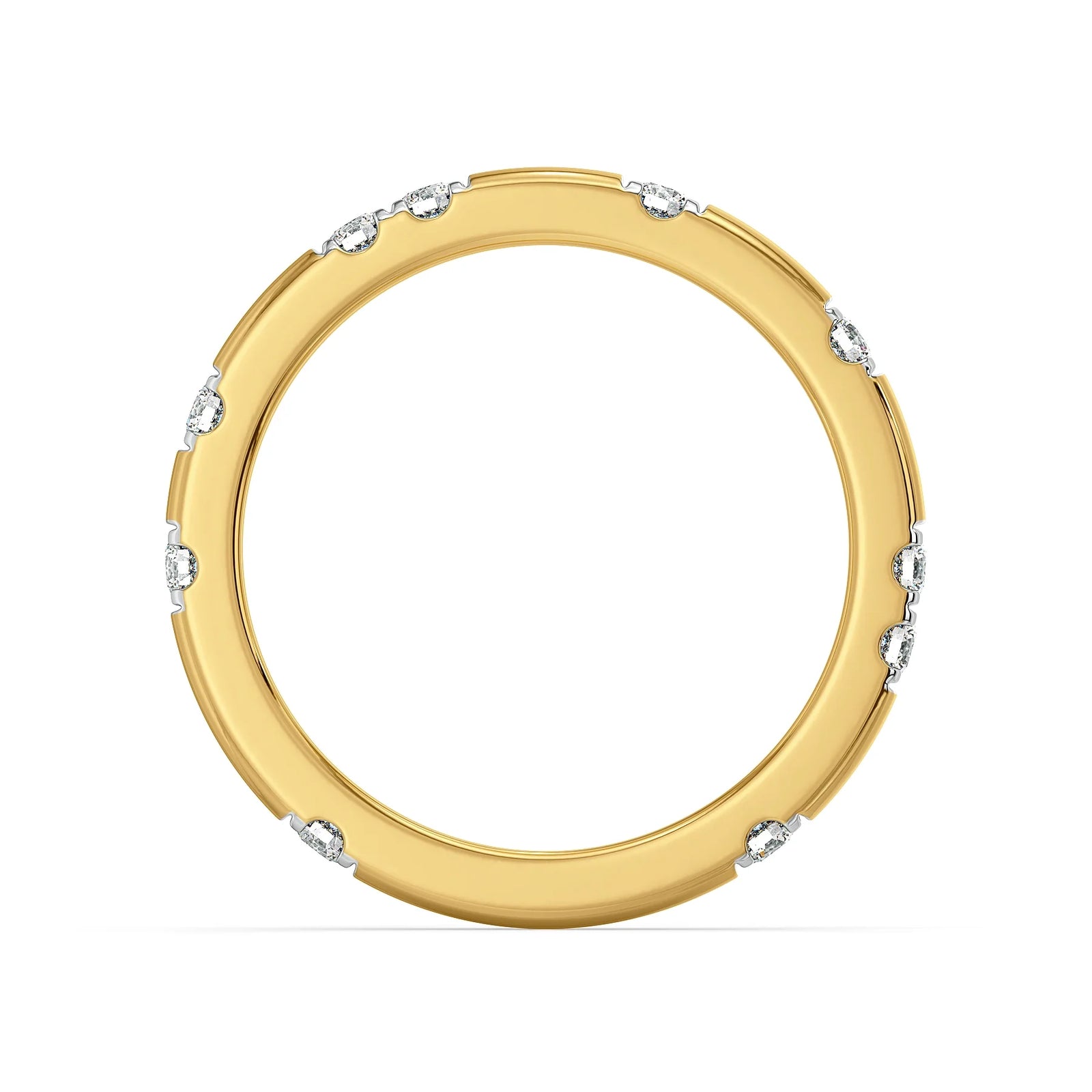 Nelly Daily Wear Lab Grown Diamond Band - Back view