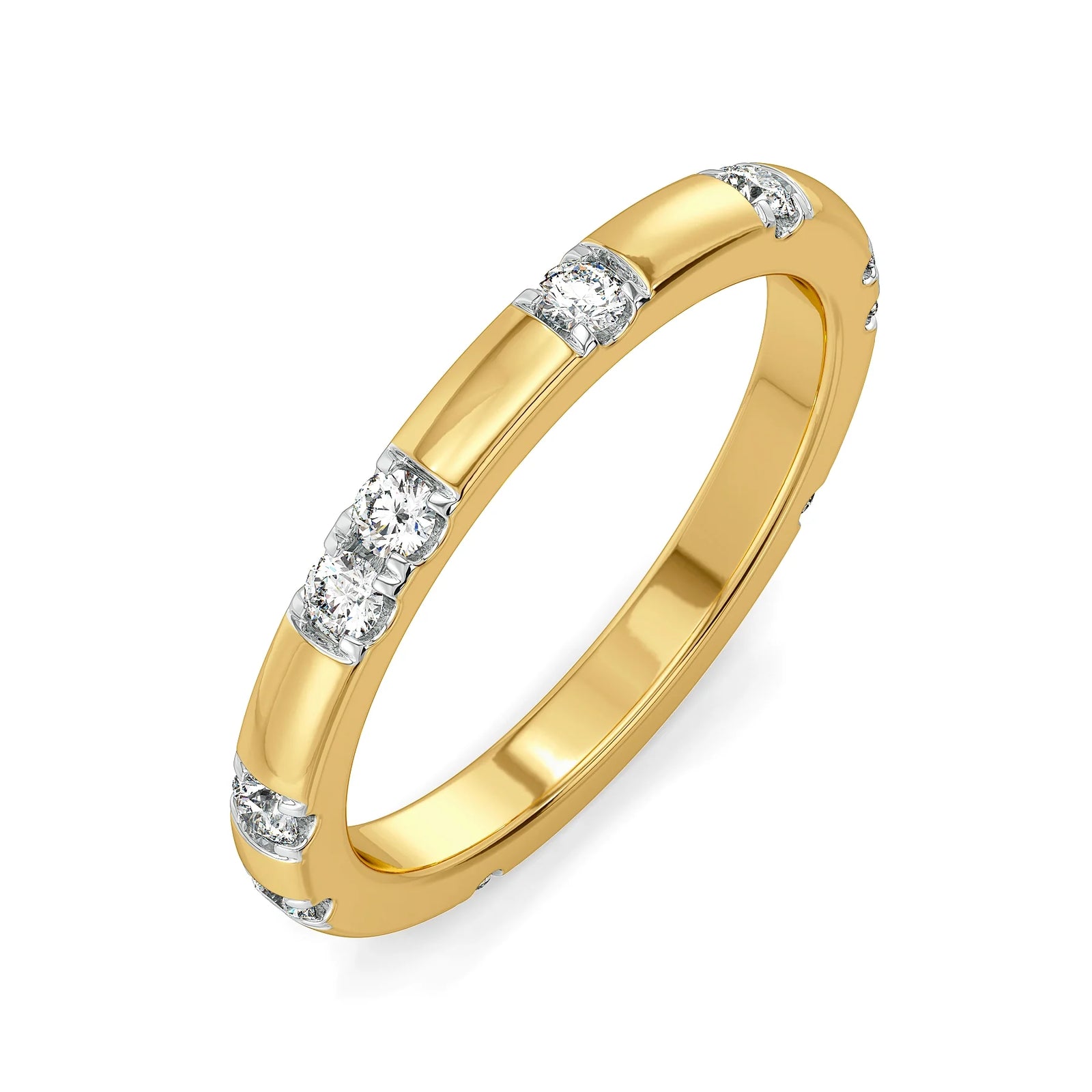 Nelly Daily Wear Lab Grown Diamond Band - Top view