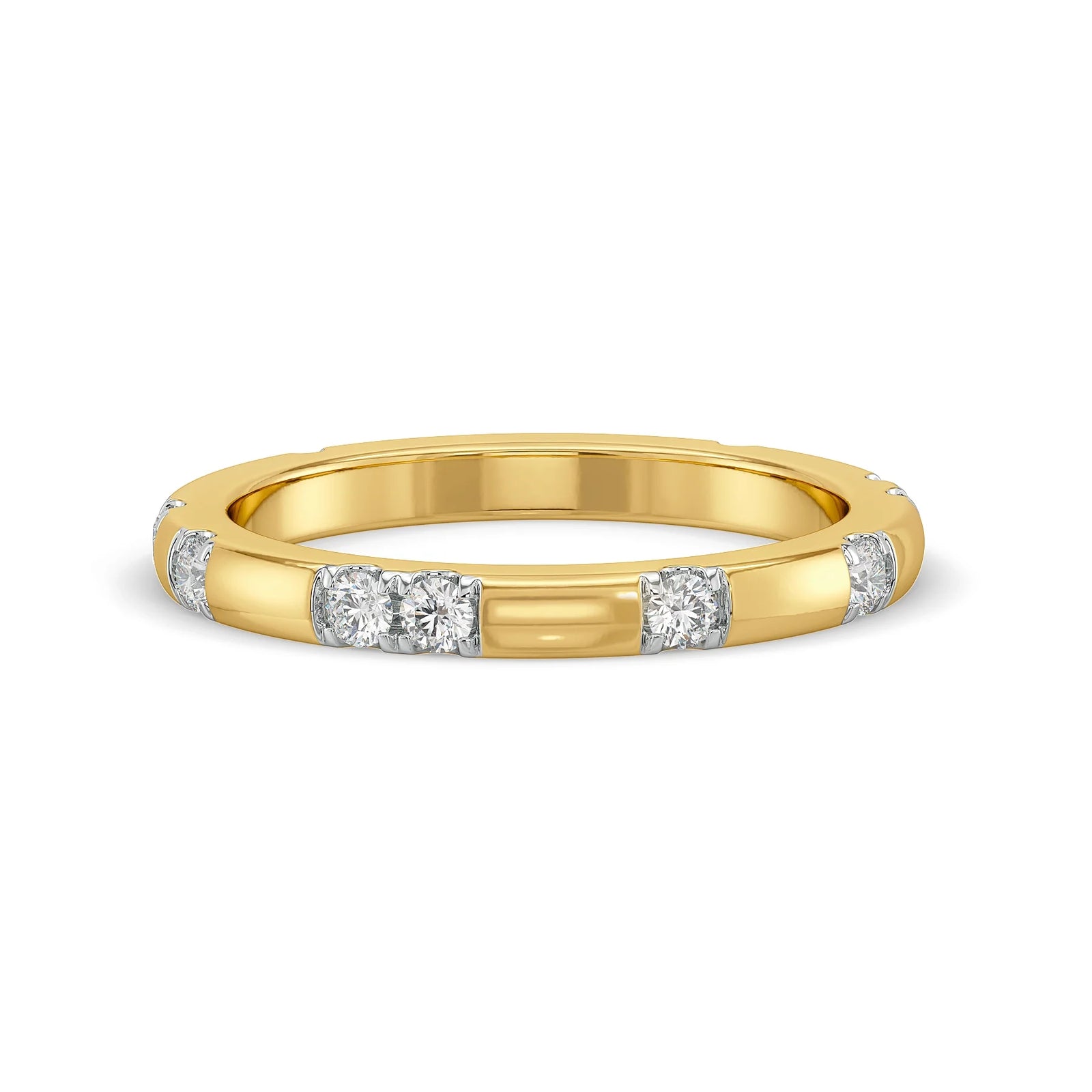 Nelly Daily Wear Lab Grown Diamond Band - Front view