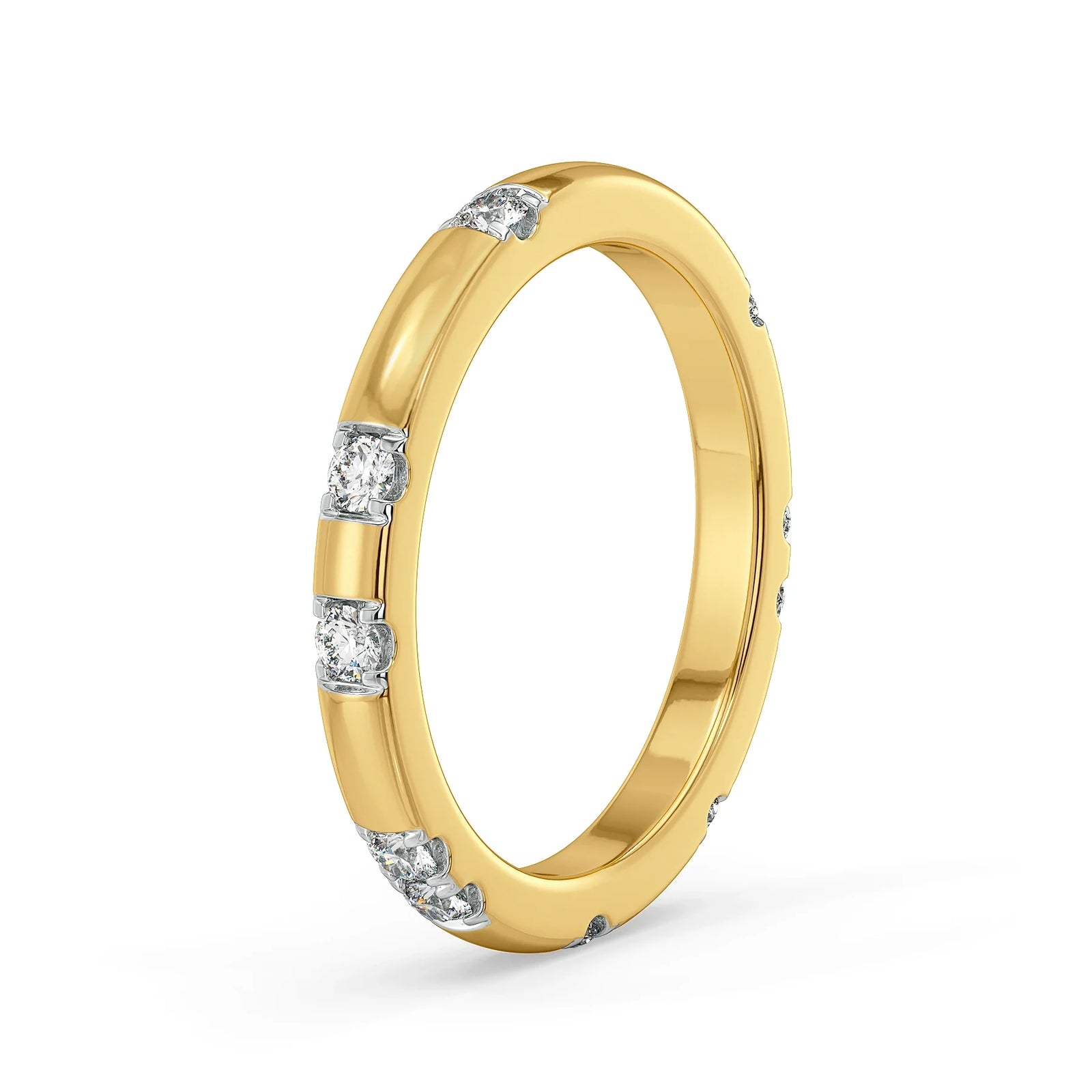 Nelly Daily Wear Lab Grown Diamond Band - Side view