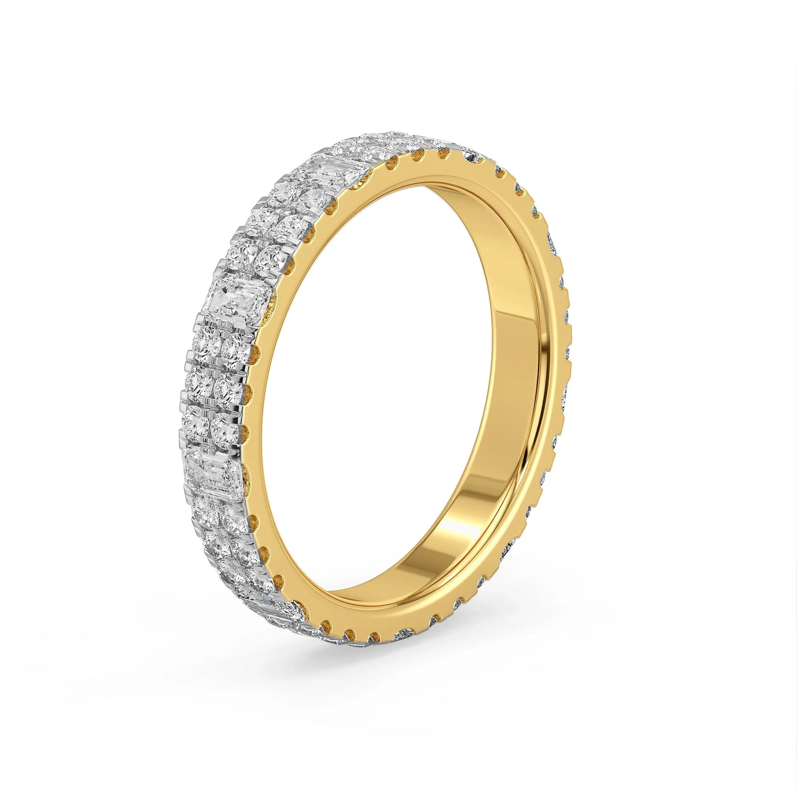 Sheryl Bold Lab Grown Diamond Band - Side view