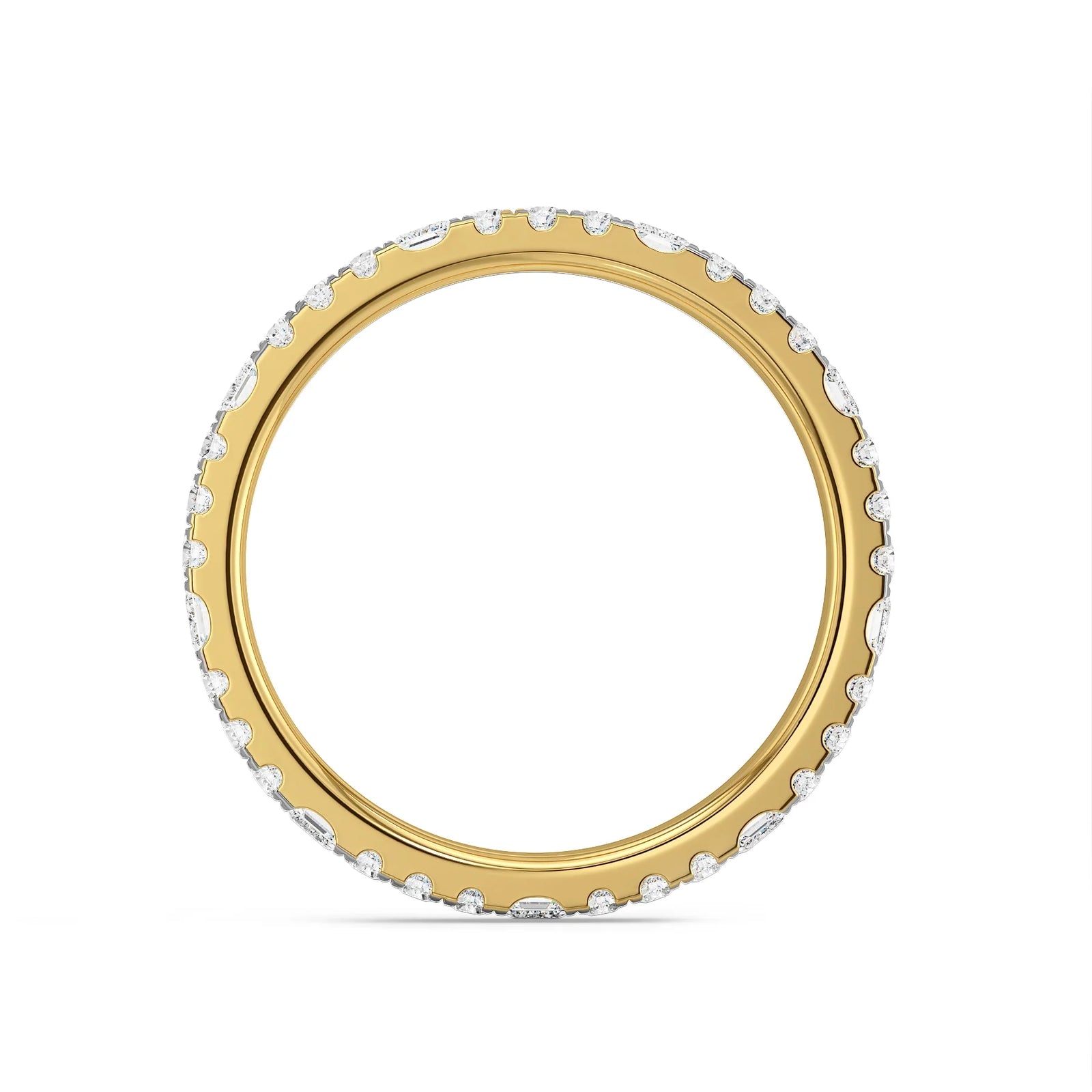Sheryl Bold Lab Grown Diamond Band - Back view