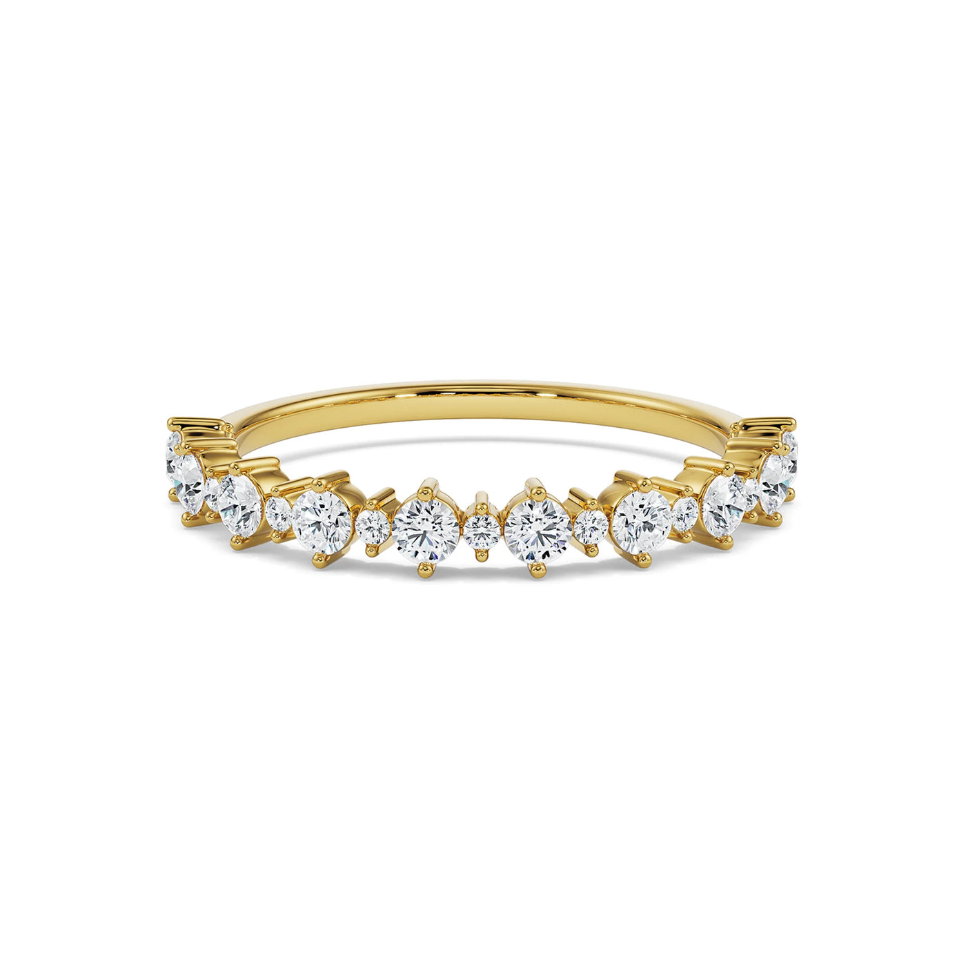 Wavy Lab Grown Diamond Band