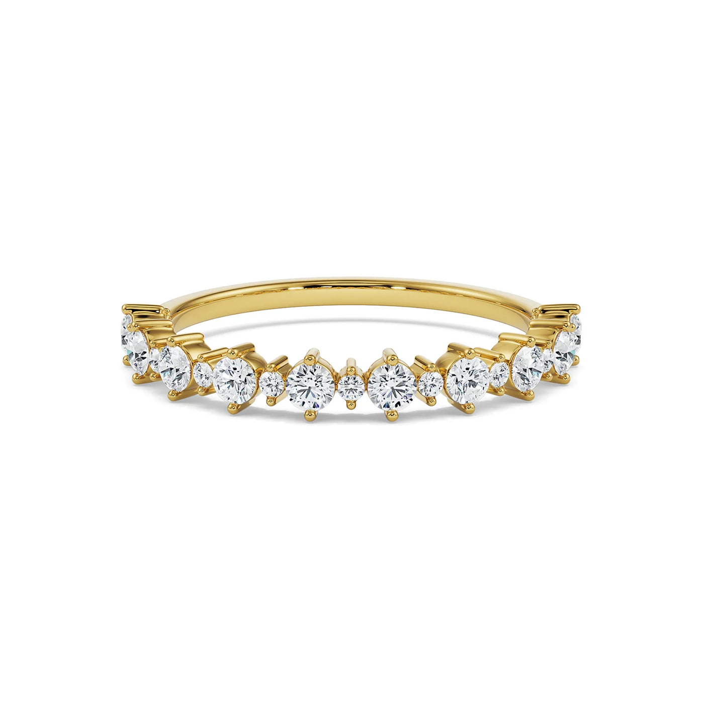 Wavy Lab Grown Diamond Band_in-stock