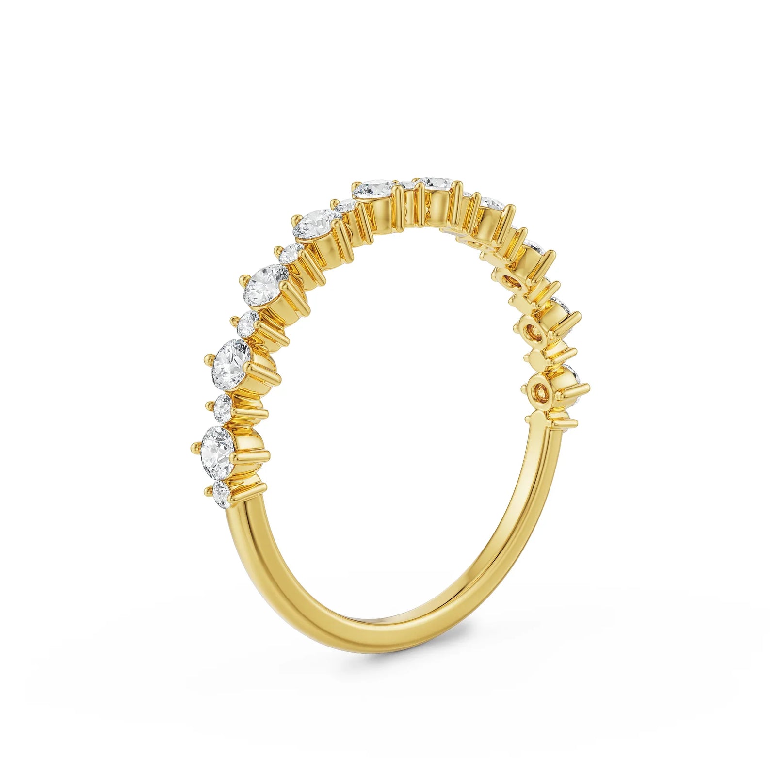Wavy Lab Grown Diamond Band_in-stock