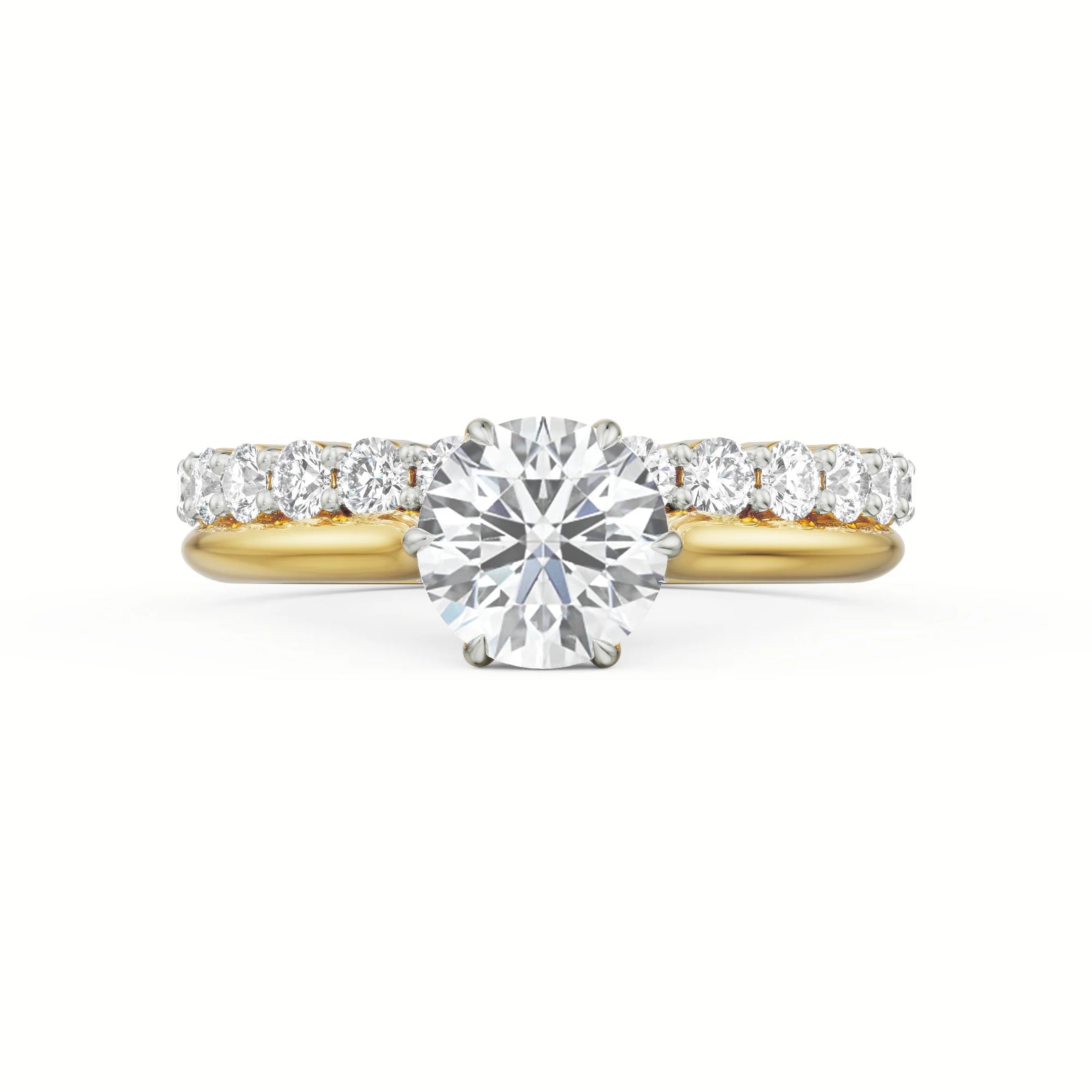 Nella Stackable Bridal Ring Front View