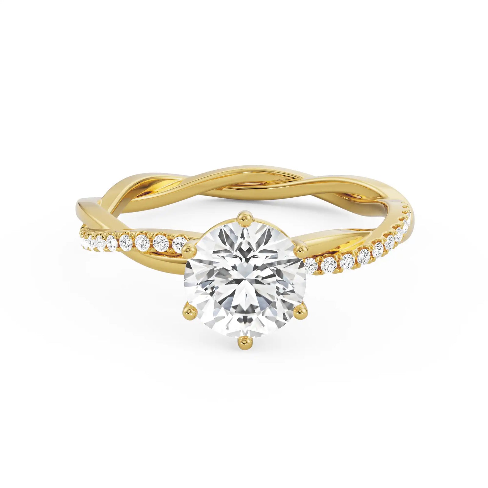 1 CT Daphne Diamond Ring Front view