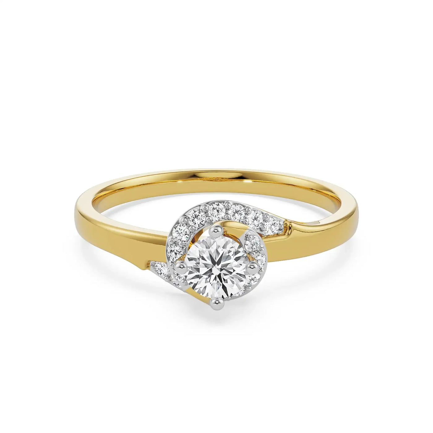 Genelia Lab Diamond Engagement Ring 9KT