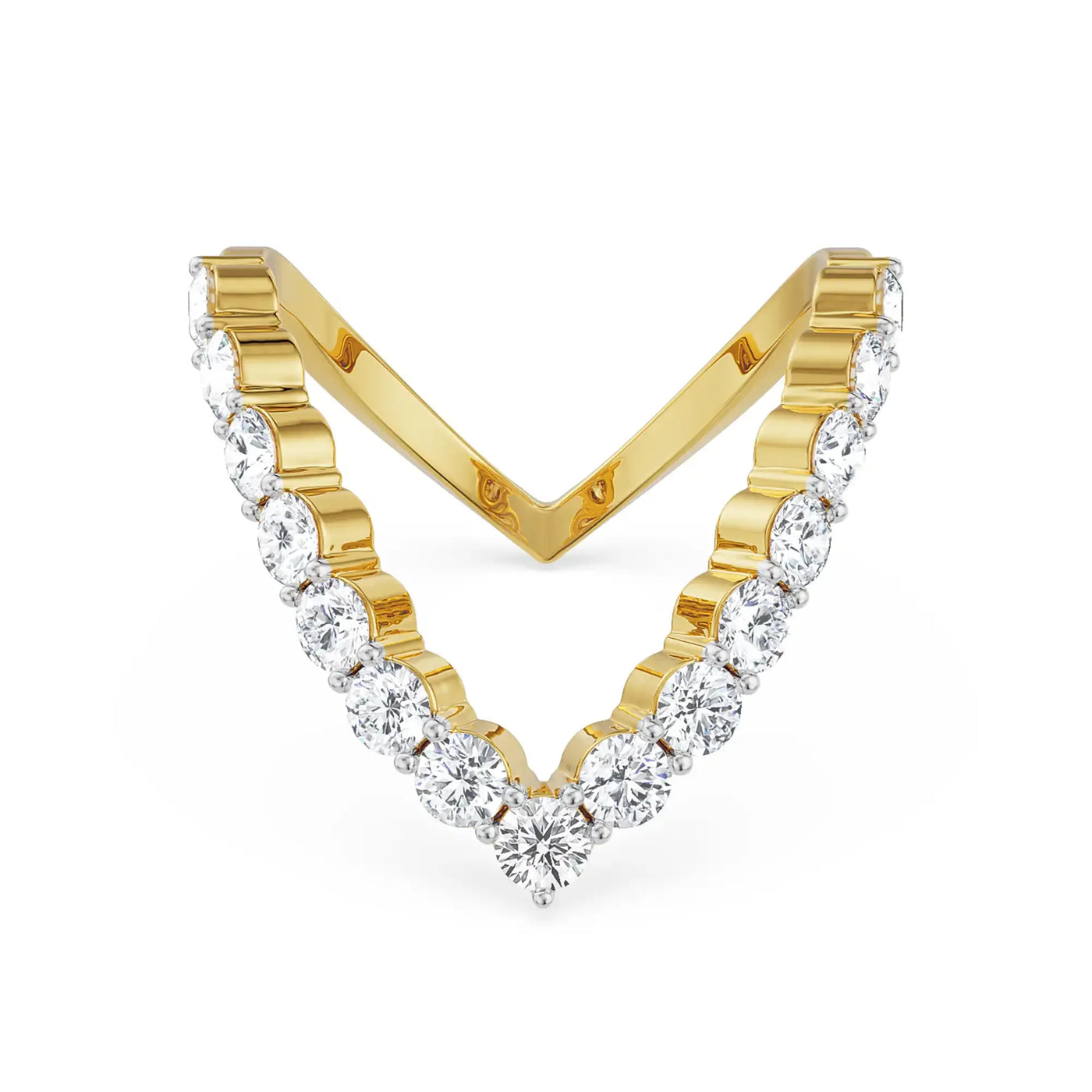 Minimalist V Diamond Band_in_stock