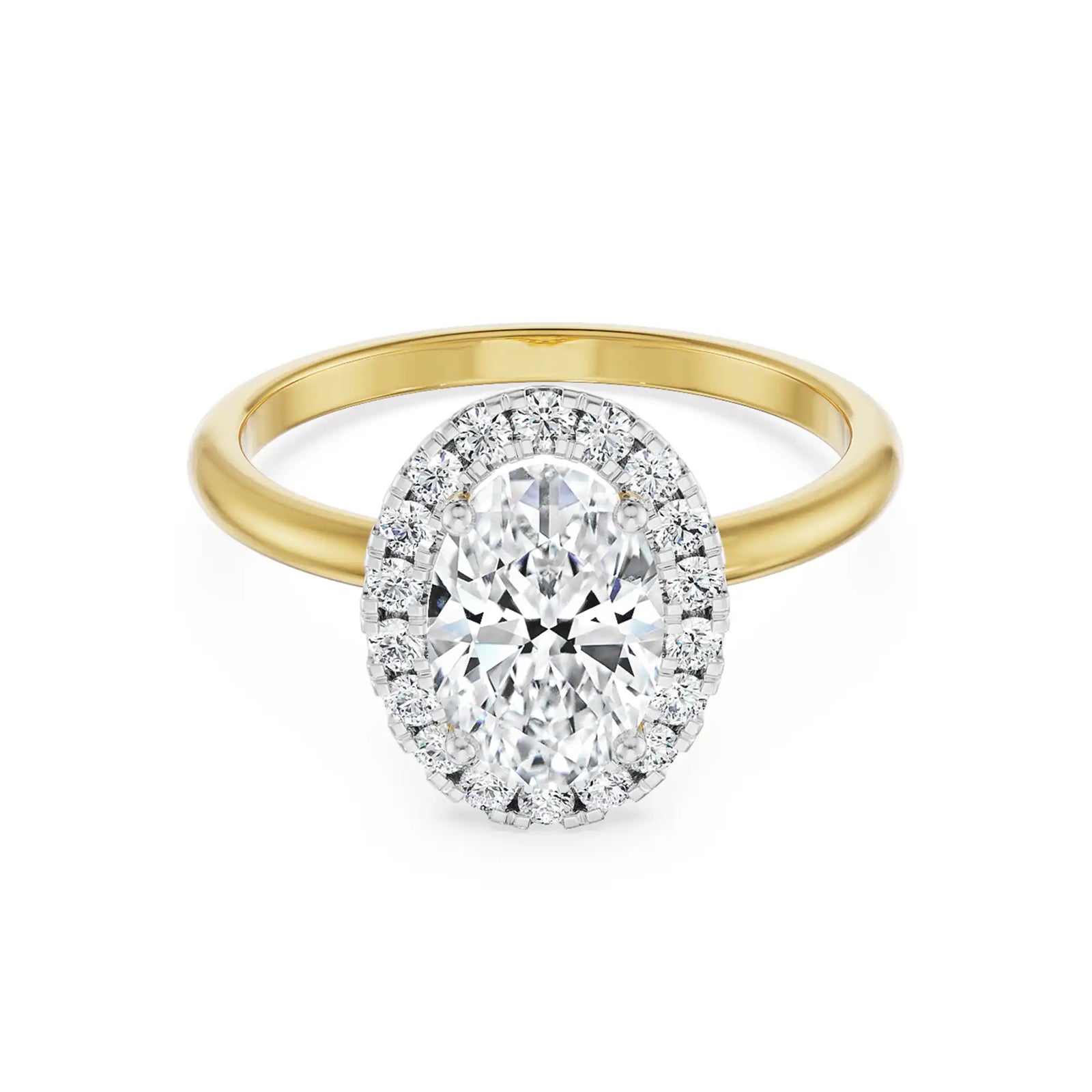 1.2 CT Oval Diamond Ring front view