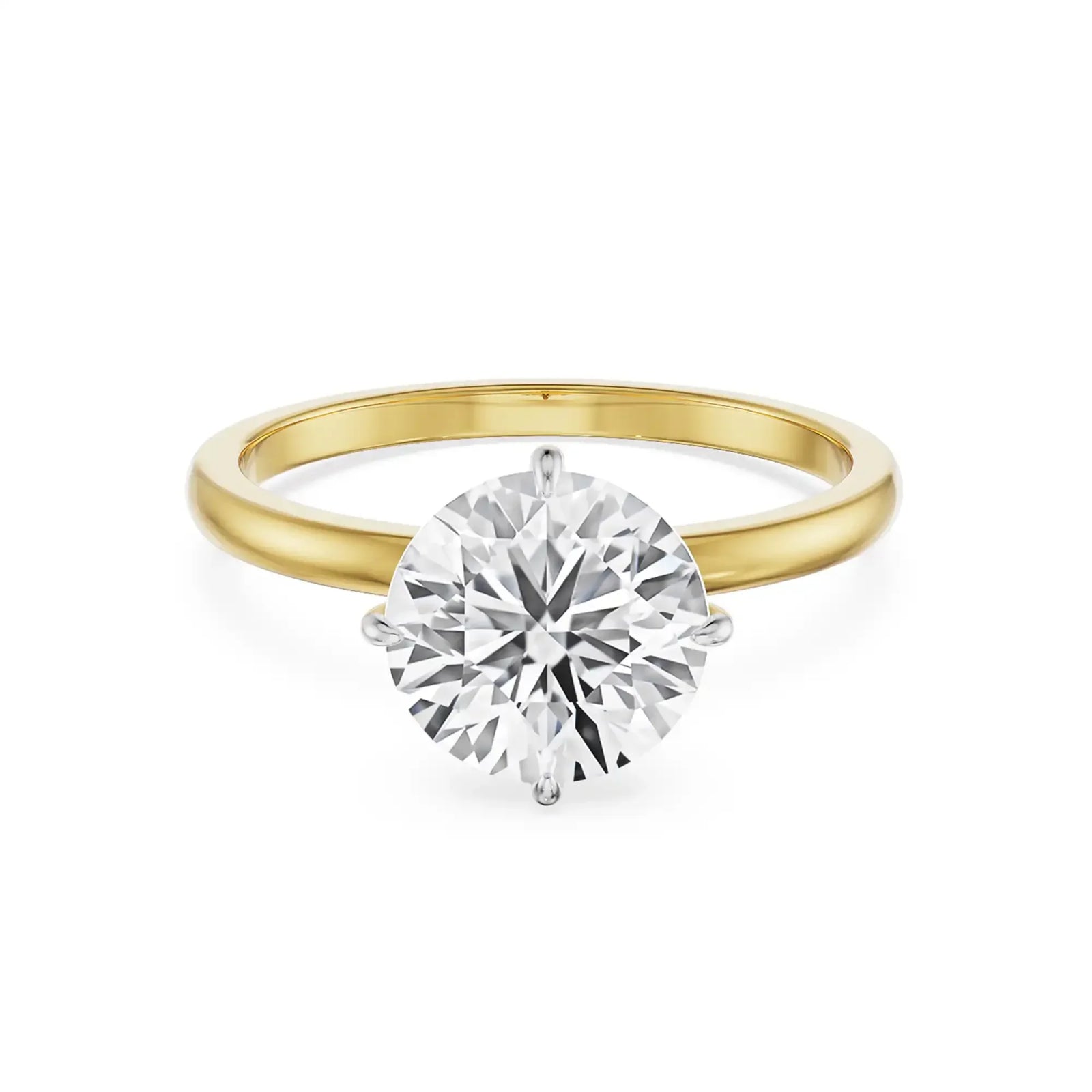 1.5 CT Solitaire Engagement Ring front view in 9KT