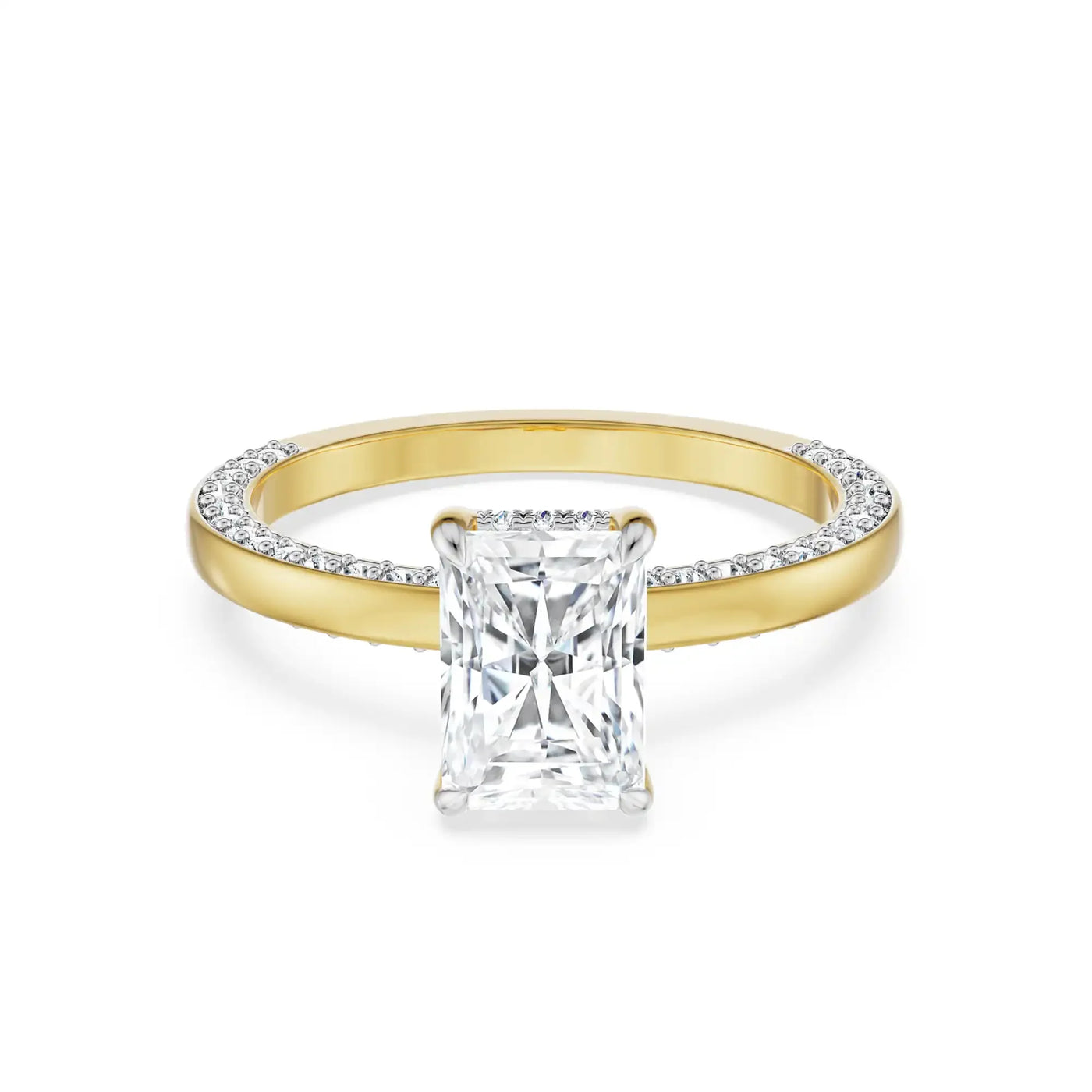 Radiant Lab Diamond Solitaire Engagement Ring_in_stock