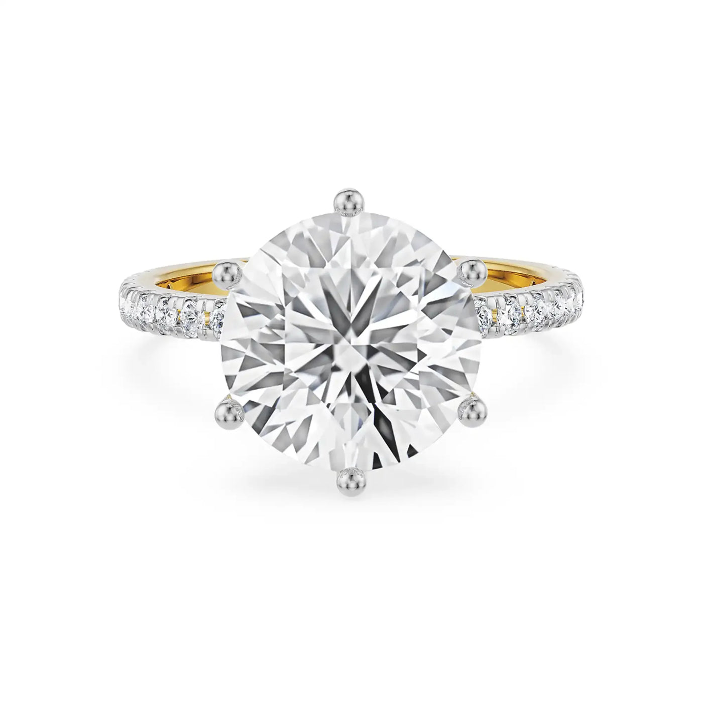 Majestic Round Lab Grown Diamond Solitaire Bridal Ring