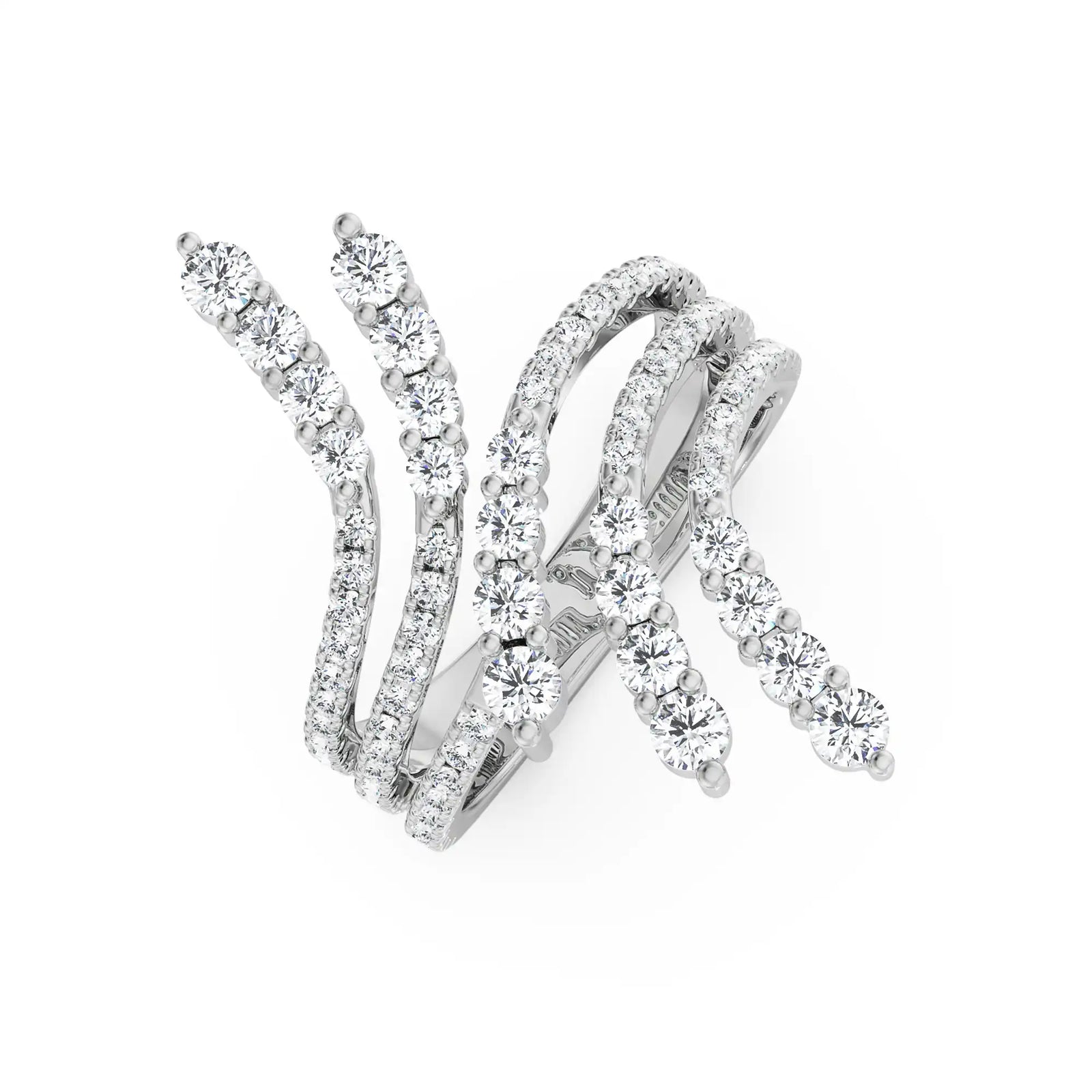 Suzie Lab Grown Diamond Cocktail Ring- Top view