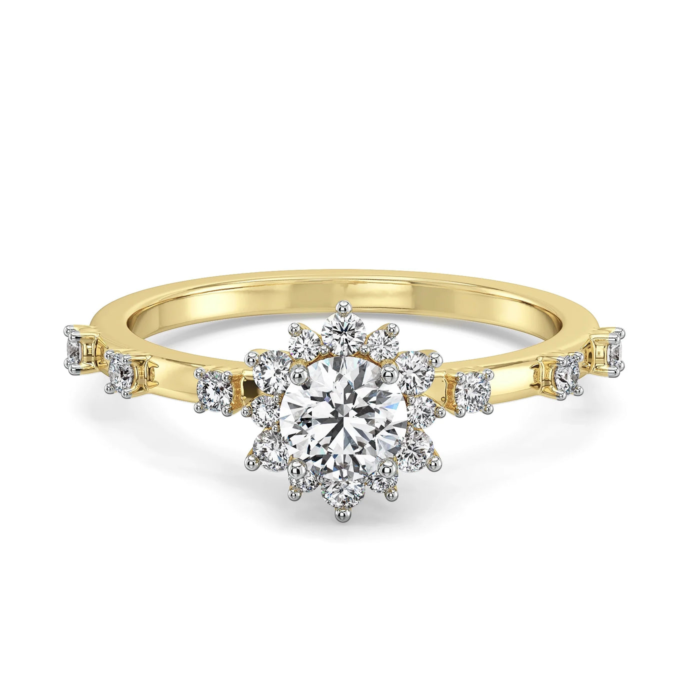 Daisy Dainty Lab Grown Diamond Ring