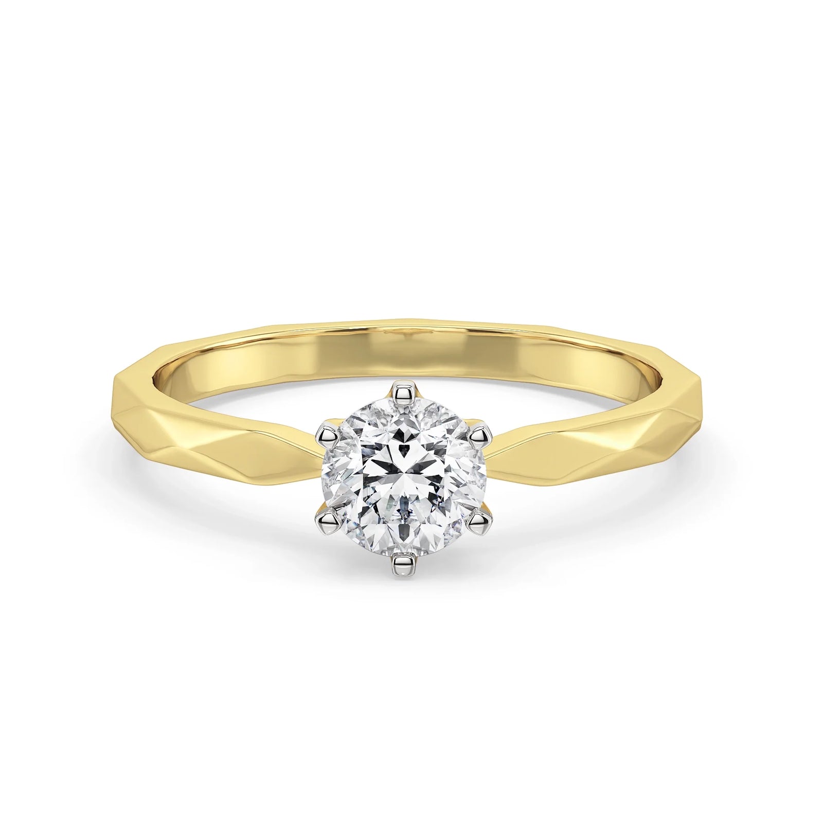 Krita 0.5 CT Lab Grown Diamond Solitaire Ring- Front view
