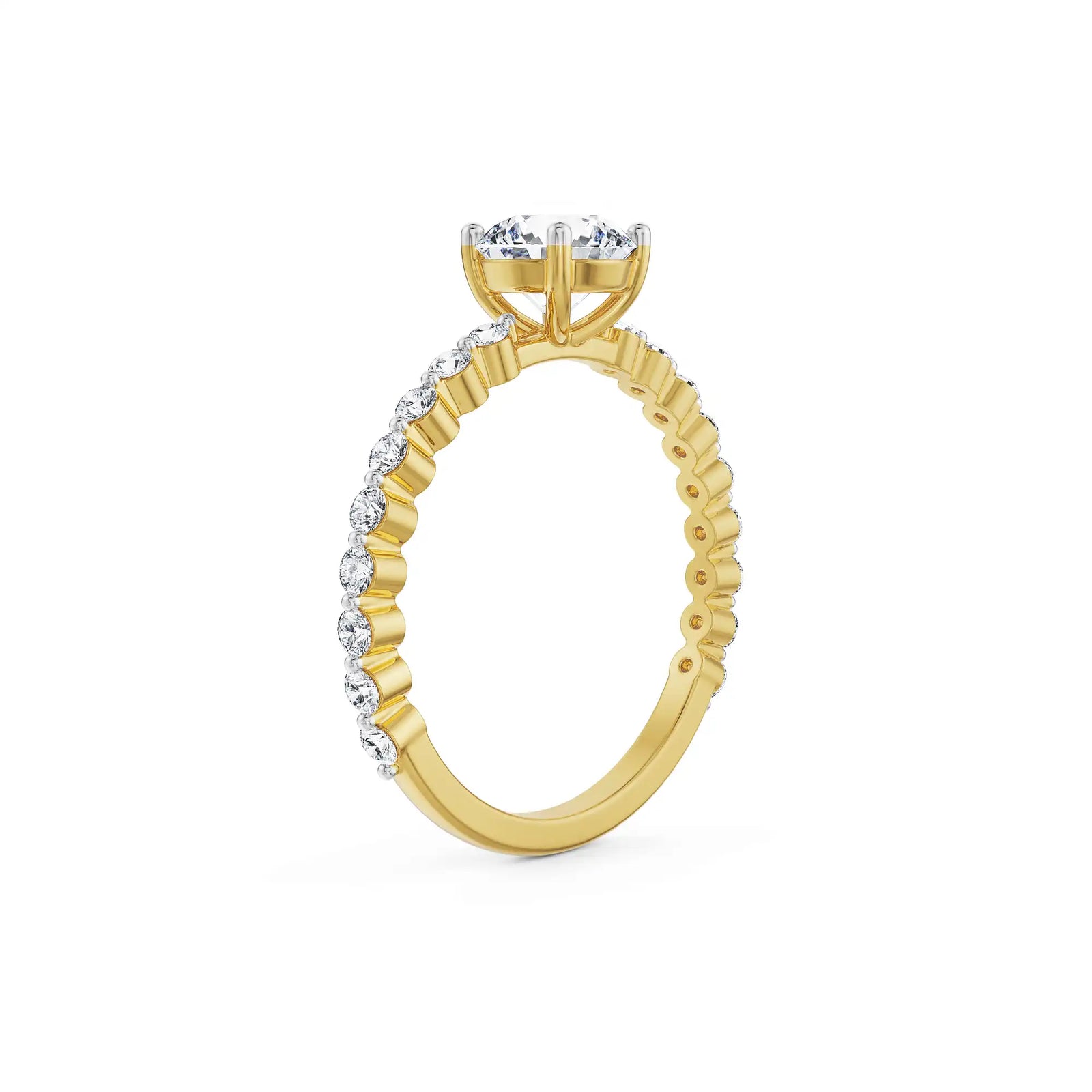 Ark Lab Grown Diamond Engagement Ring- Side view