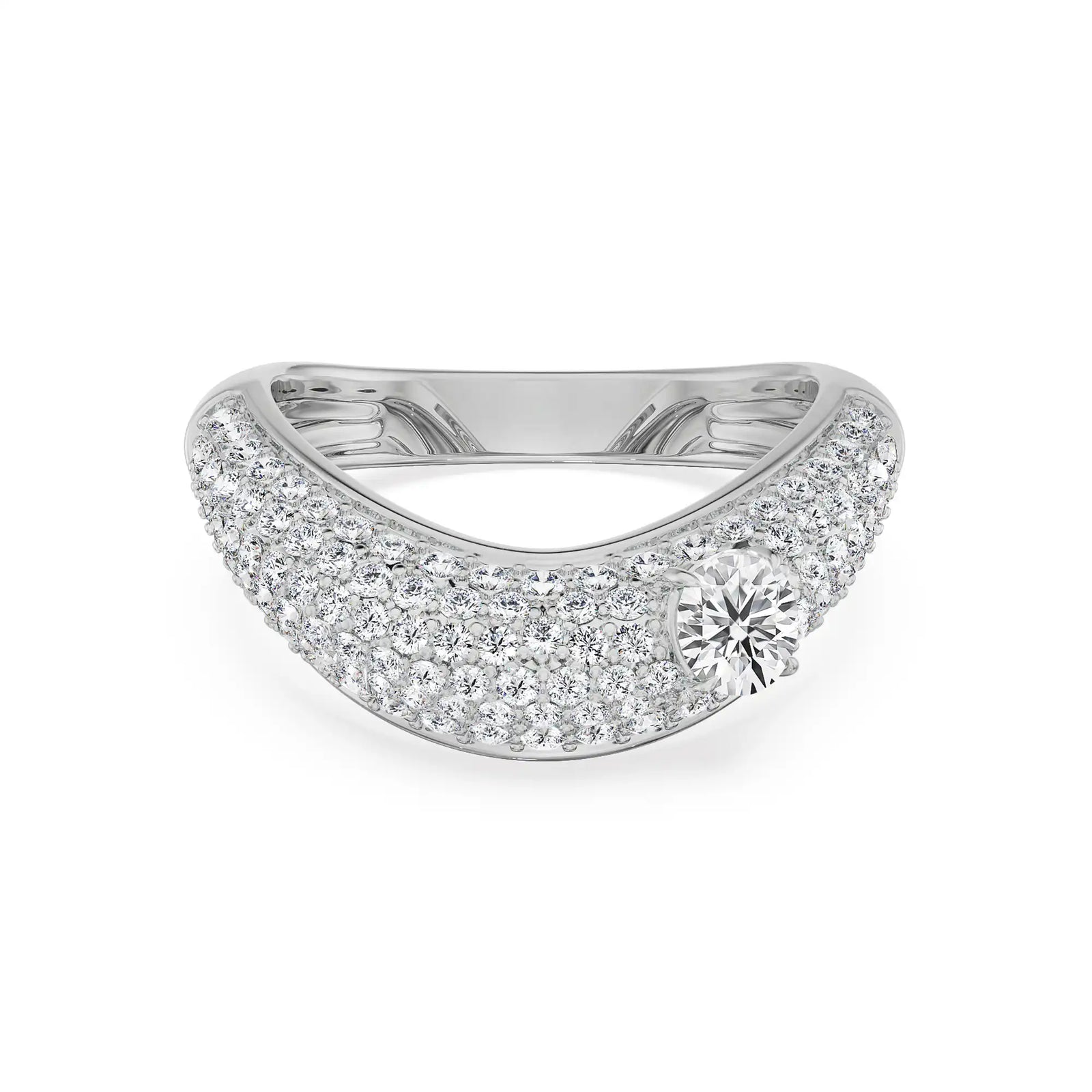 Zaha Lab Grown Diamond Ring - Front view