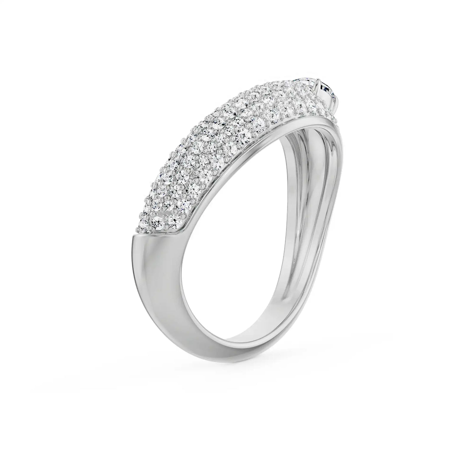 Zaha Lab Grown Diamond Ring - Side view in 9KT