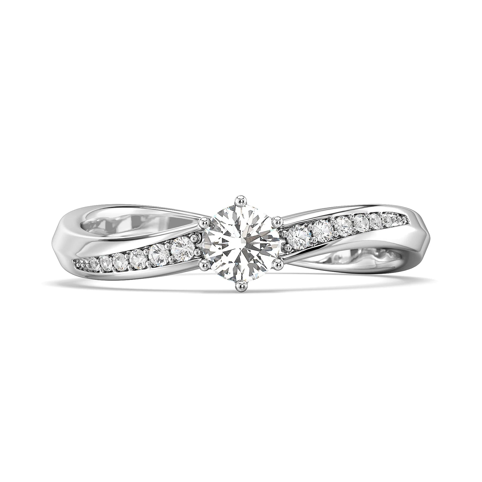 Kira Lab Grown Diamond Engagement Ring - Front view