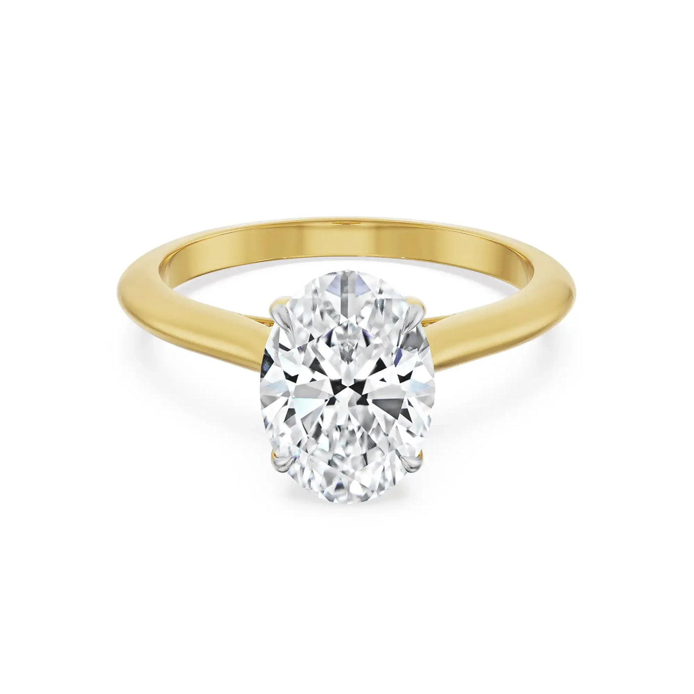 1.5 Carat Oval Lab Grown Diamond Engagement Ring