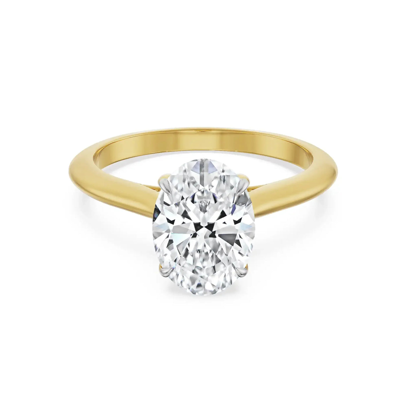 1.5 Carat Oval Lab Grown Diamond Engagement Ring 9KT