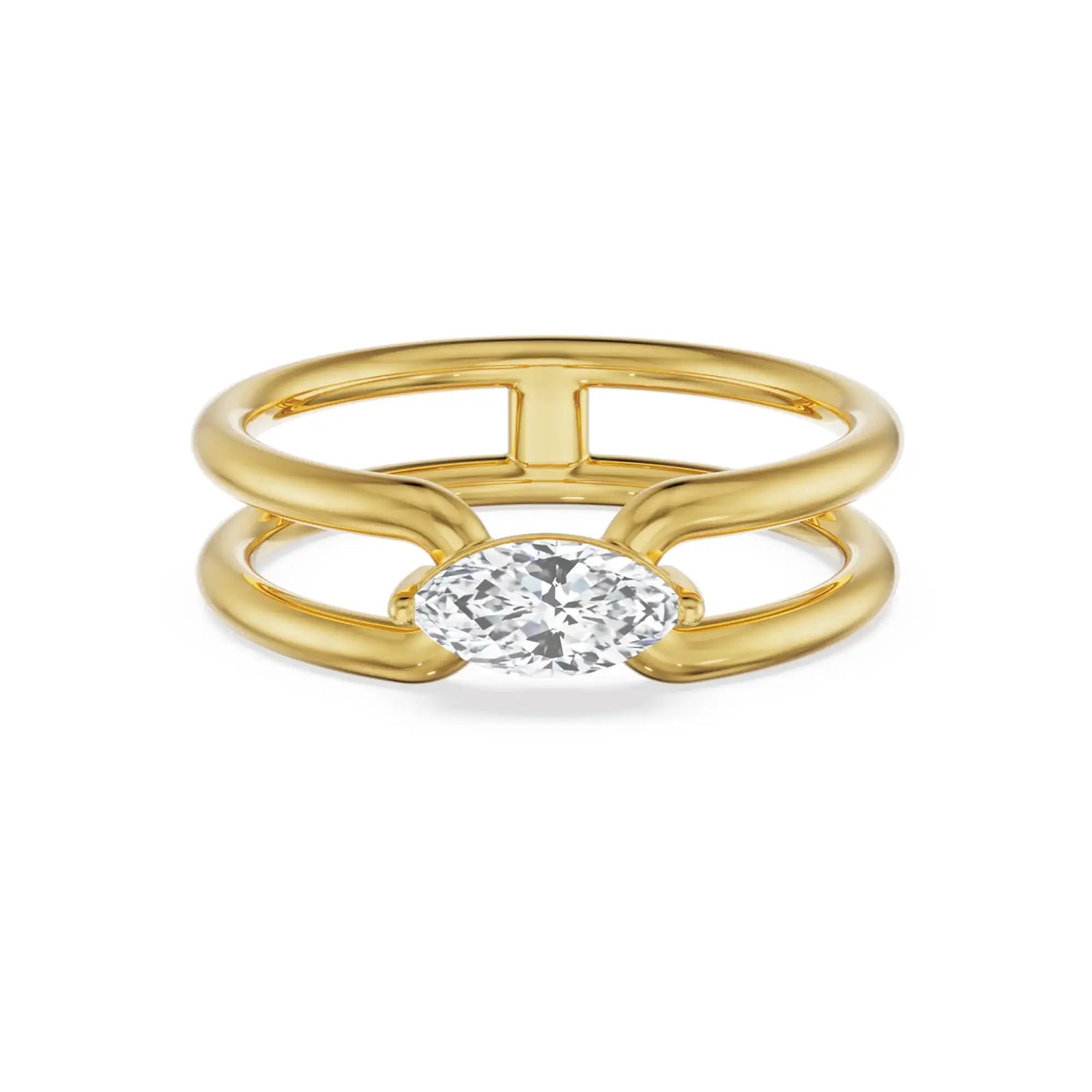 0.50 CT Marquise Engagement Ring- front view