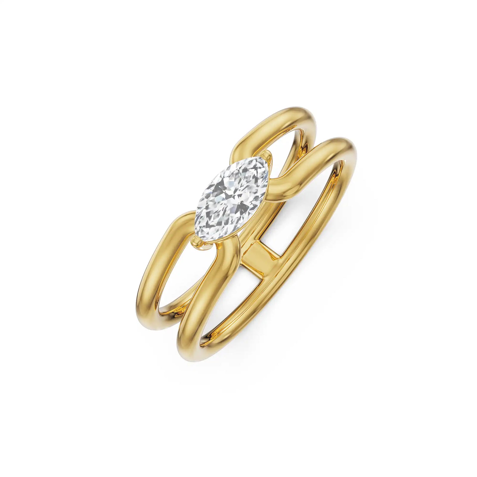 0.50 CT Marquise Engagement Ring Top view