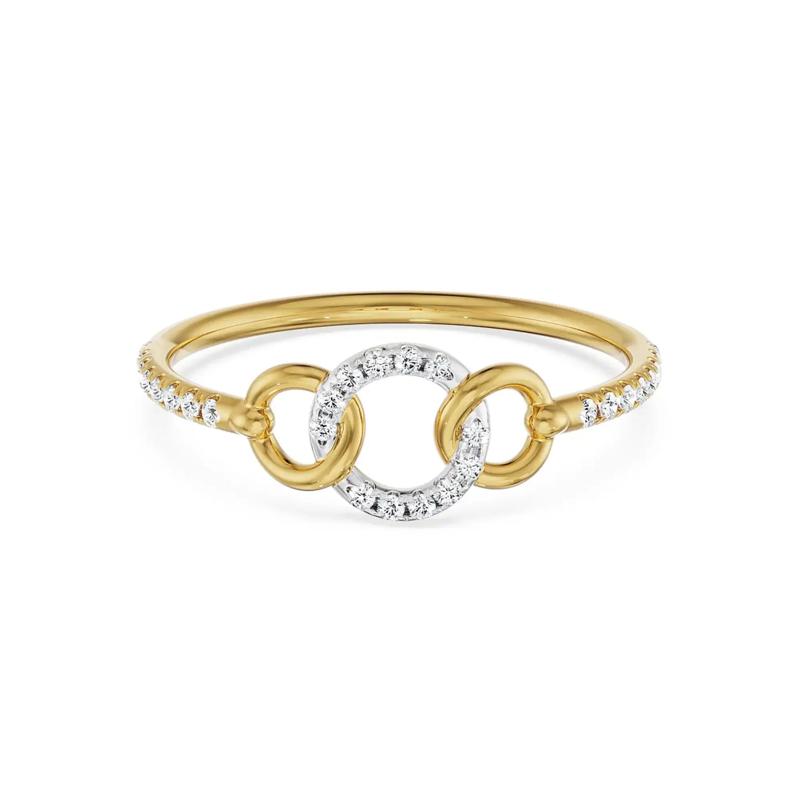 Three Hoops Diamond Ring_in-stock