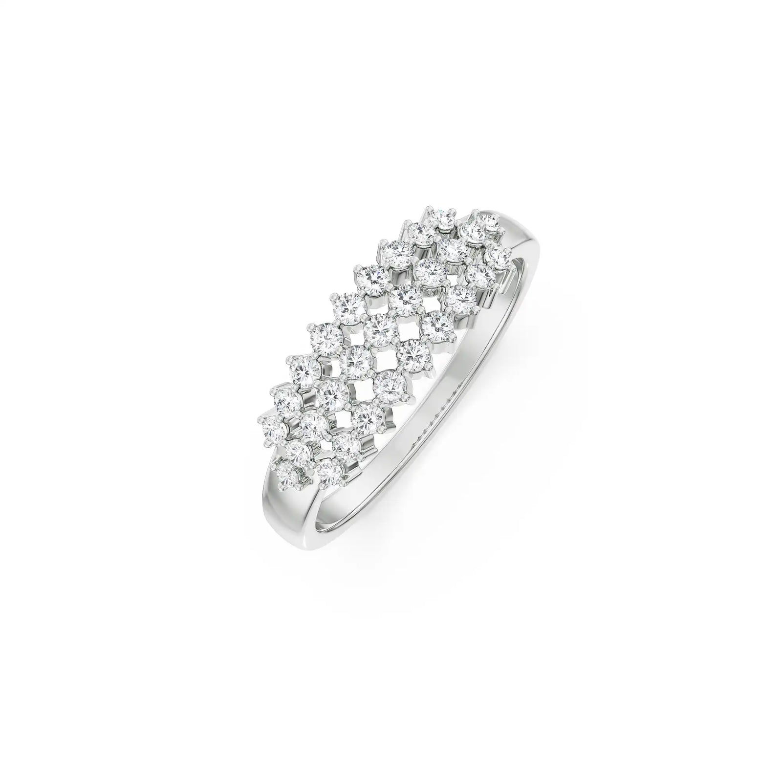 Clustered Ramona Diamond Band top view