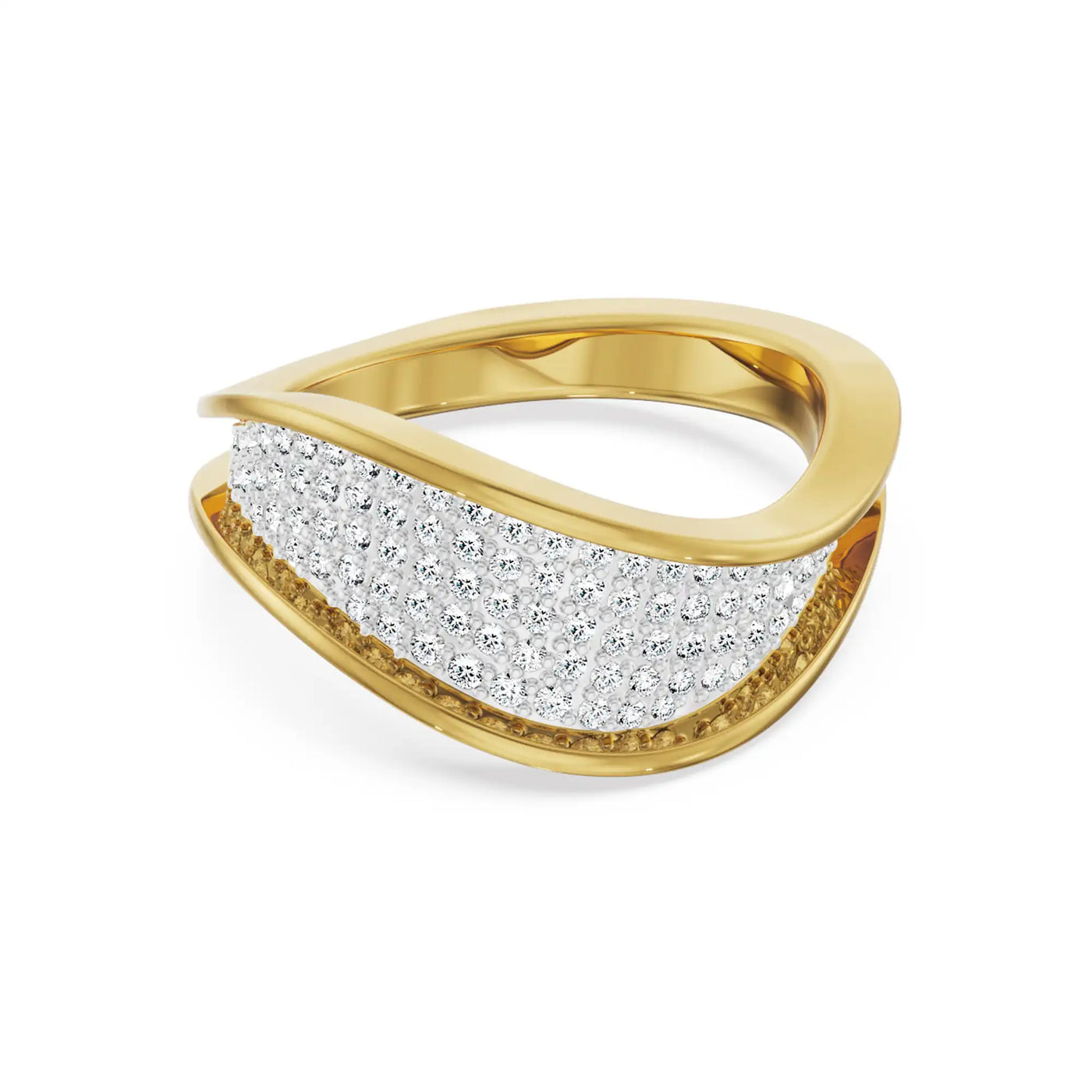 Modern Twist Diamond Band