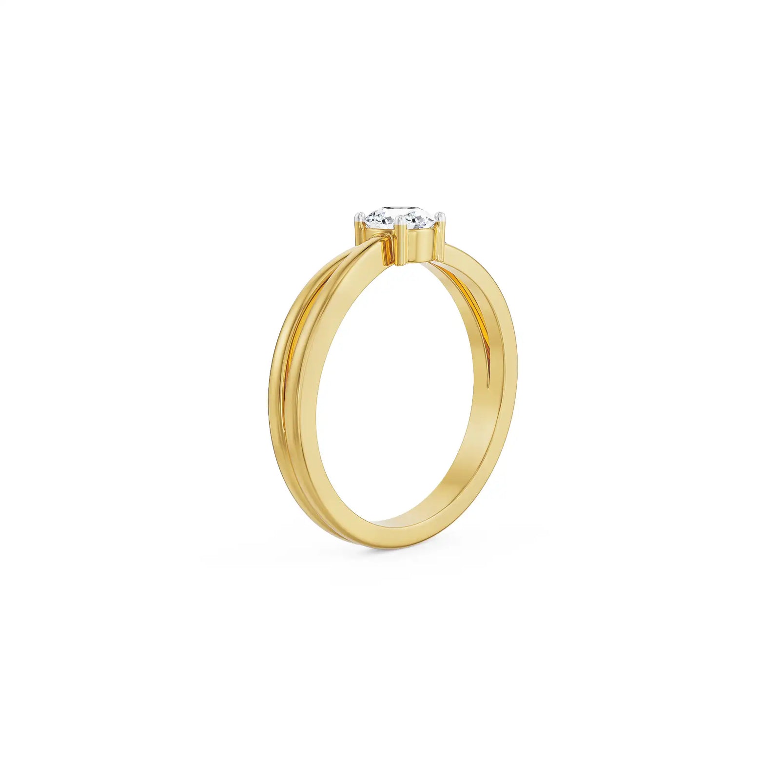 Infinity Engagement Ring side view