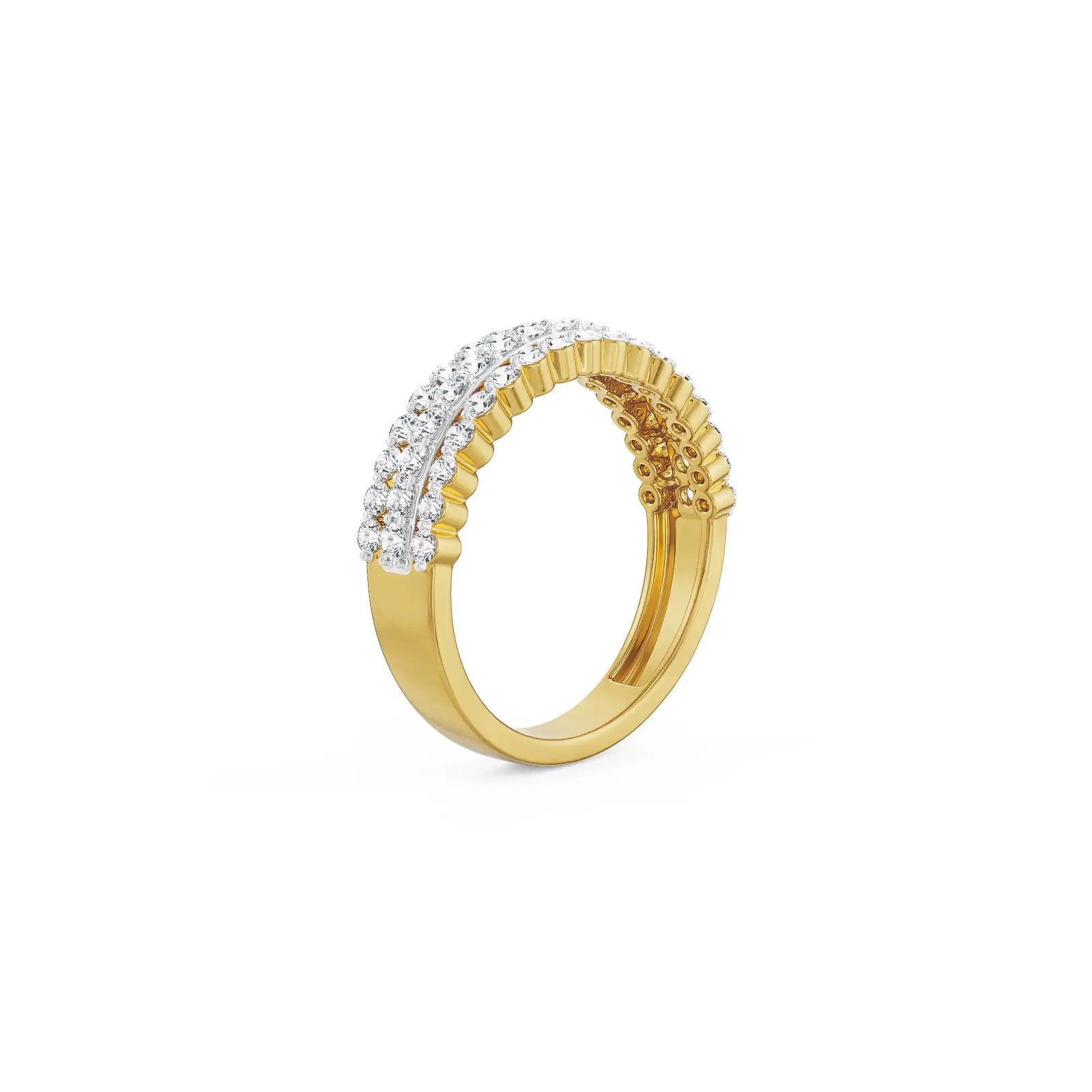 Trinity Diamond Band back view