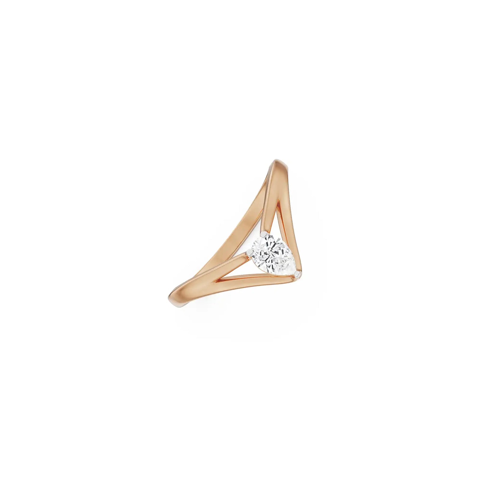 V Maria Diamond Band Top view