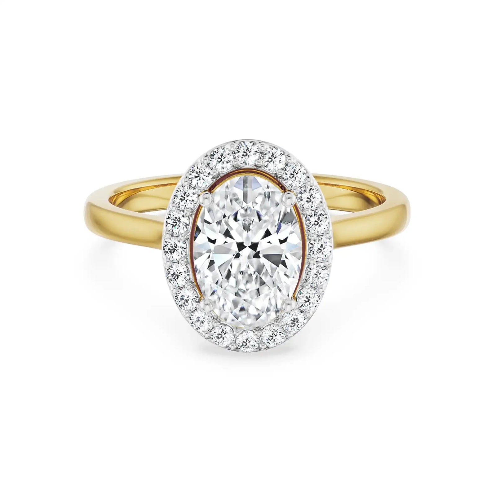 Ivana Halo Engagement Ring front view