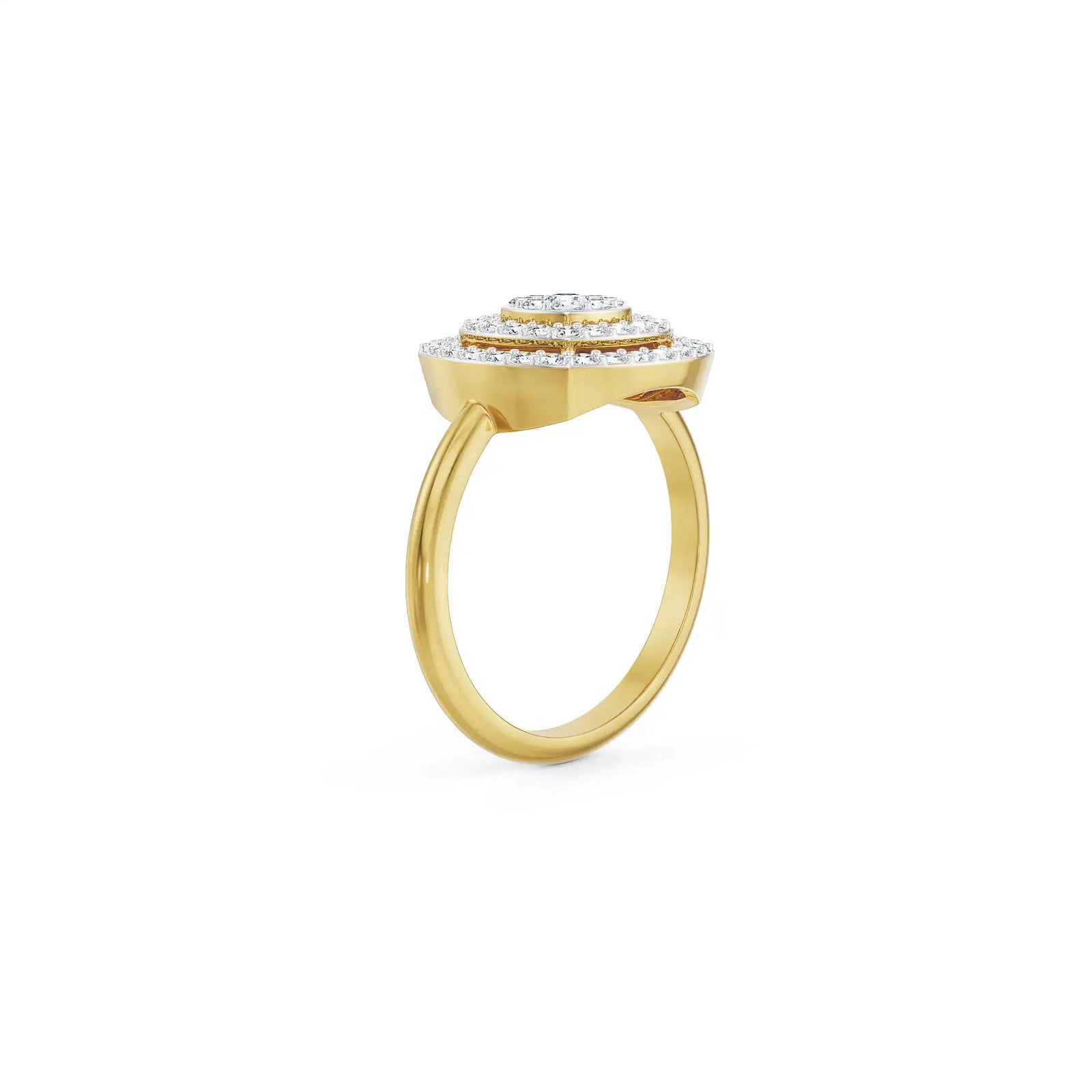 Mavis Clustered Diamond Ring Back view