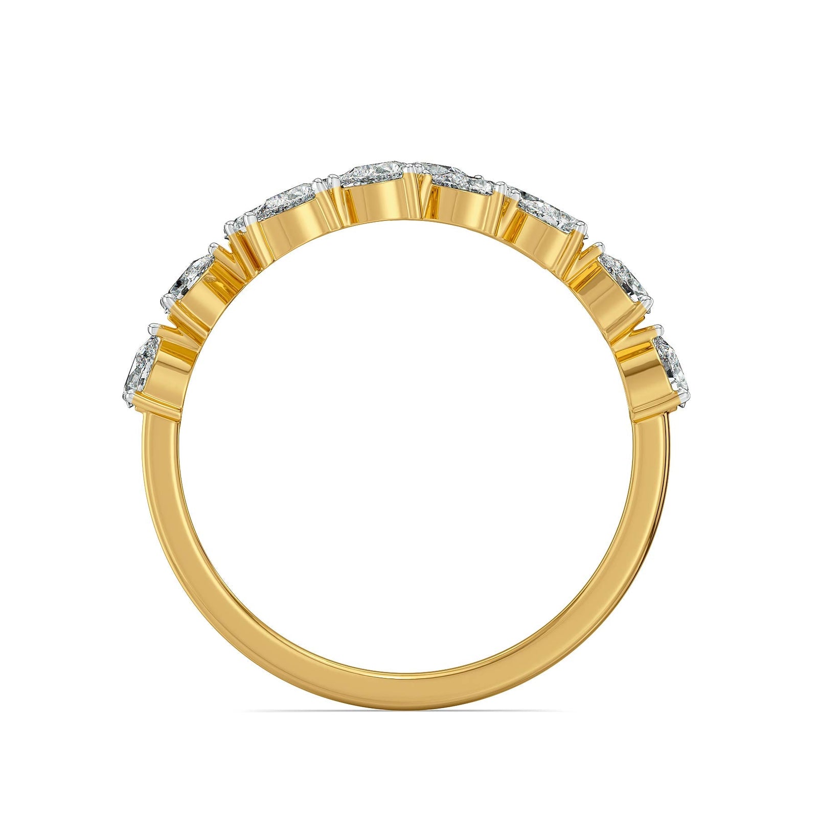 Pearluxe Lab Grown Diamond Ring - back view