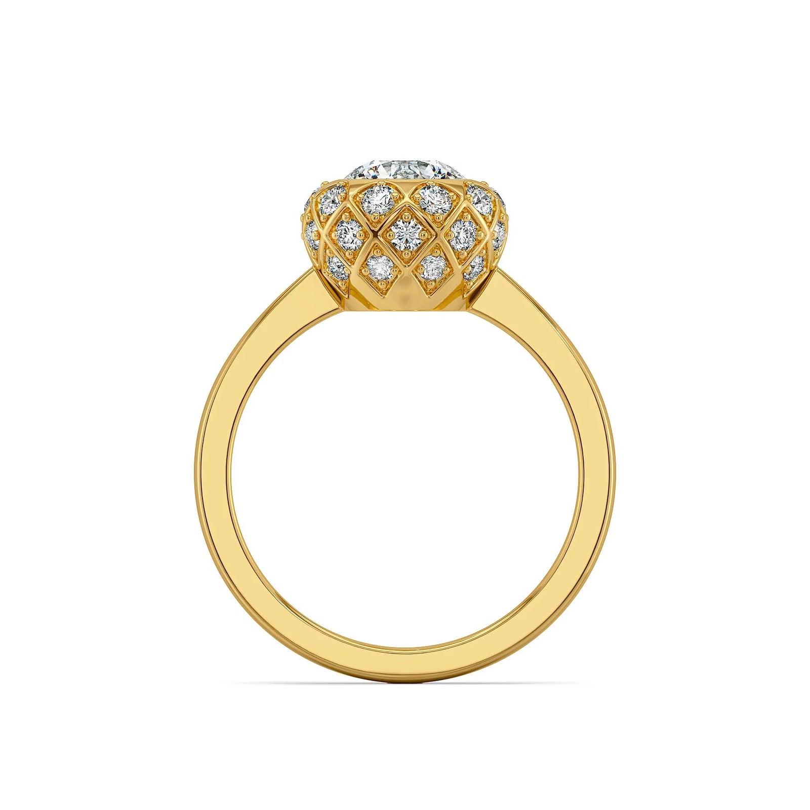 Dahlia Dream Lab Grown Diamond Ring - back view