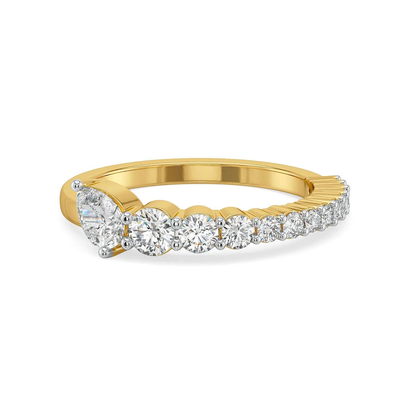 Prush Arc Lab Grown Diamond Ring