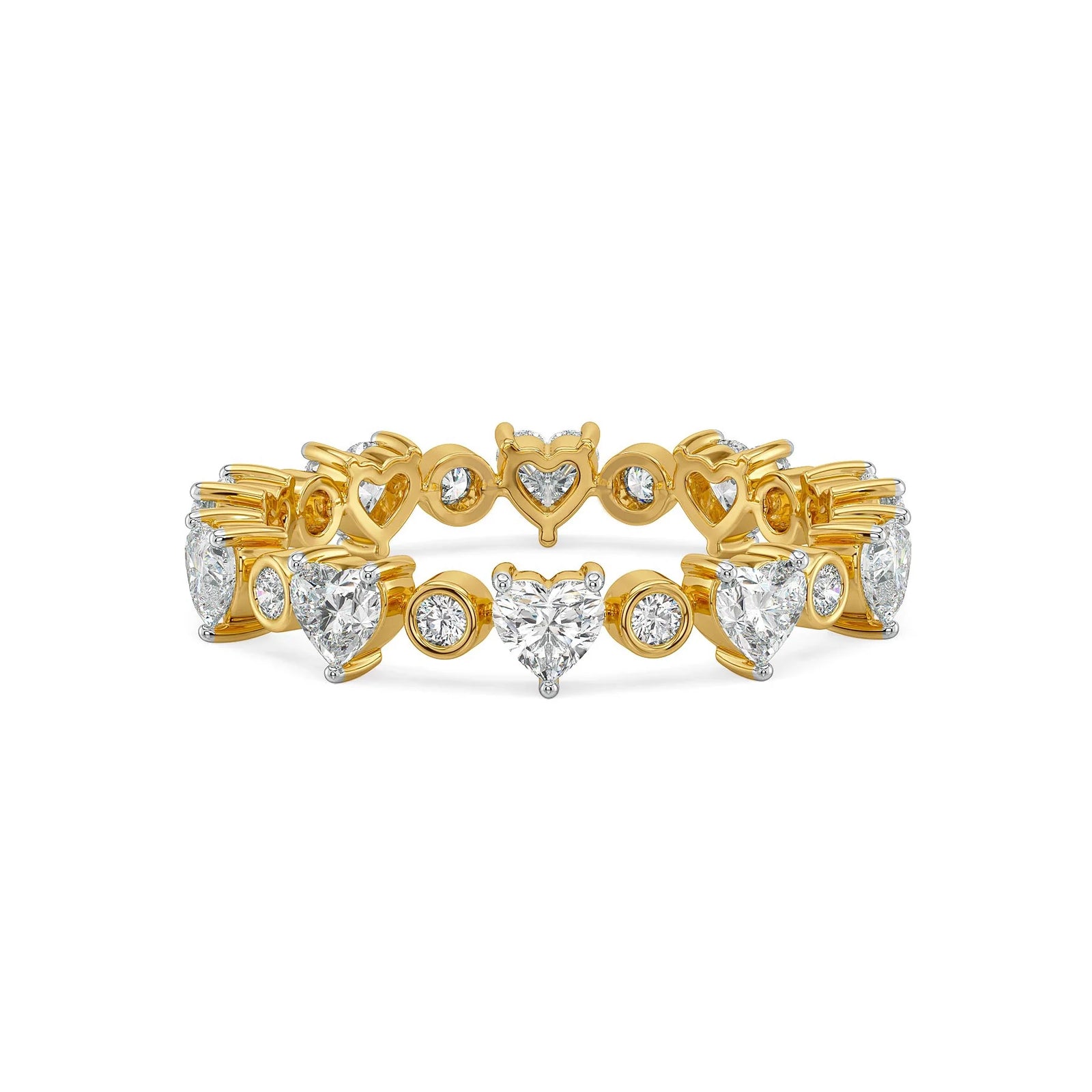 Hearts Aglow Lab Grown Diamond Ring - front view