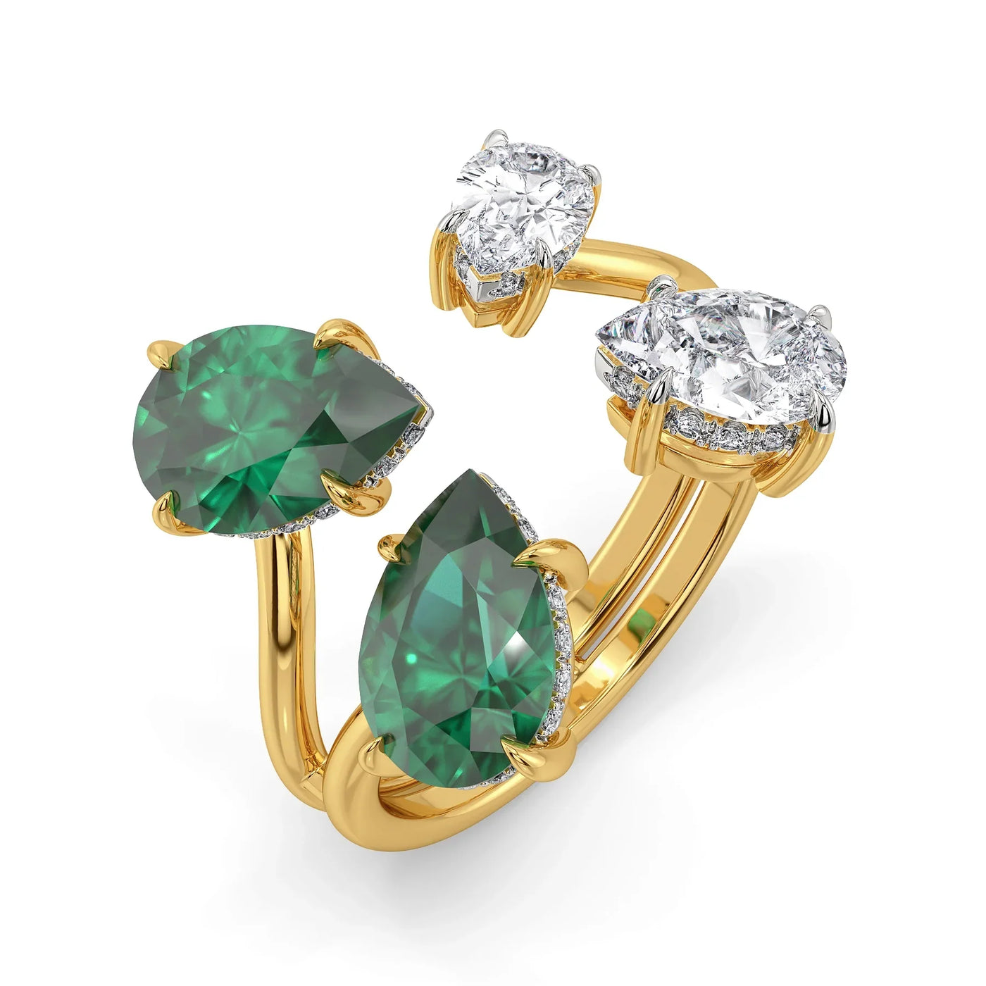 Seraphina Pear Lab Grown Diamond Ring 9KT