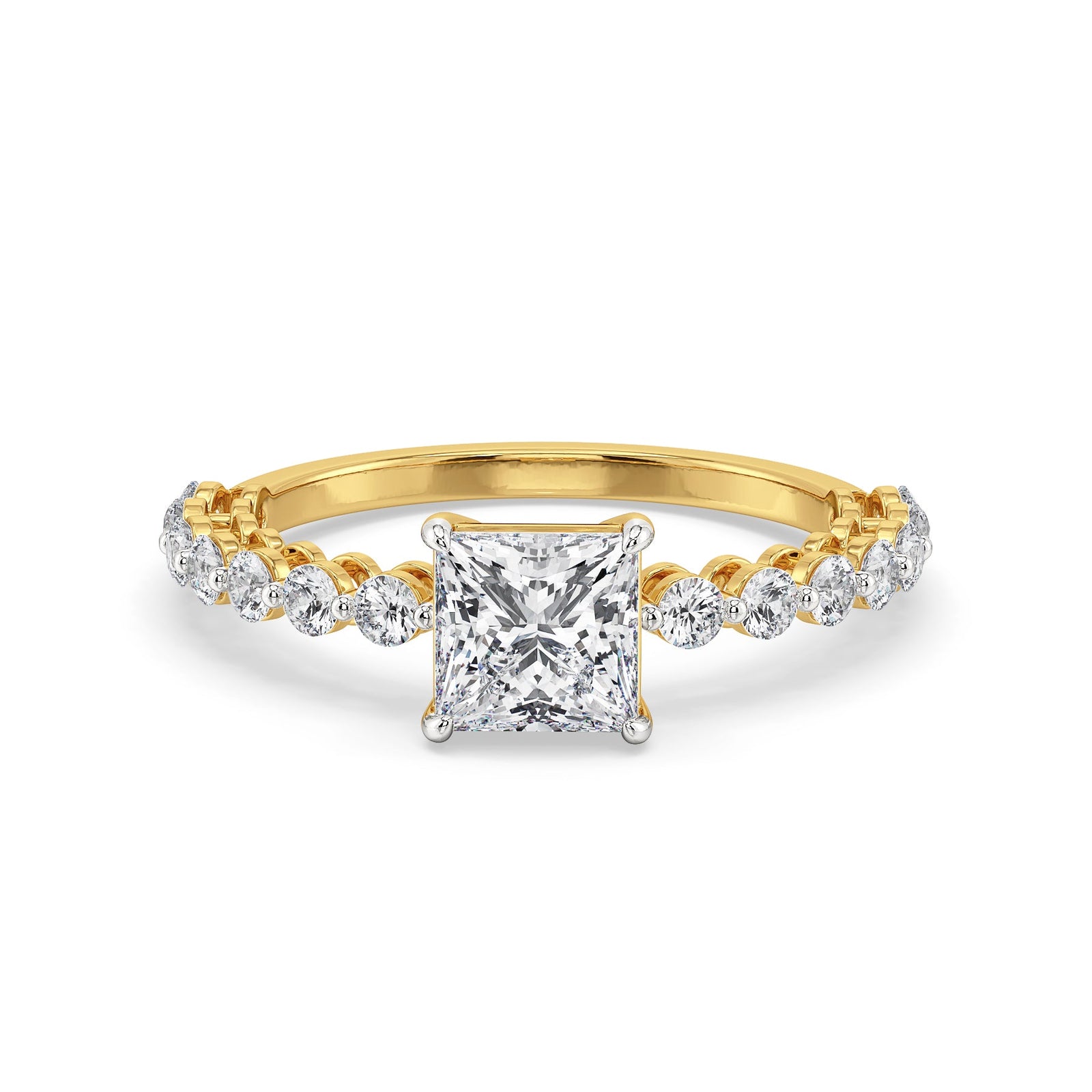 Princess Regalia Lab Grown Diamond Ring - front view