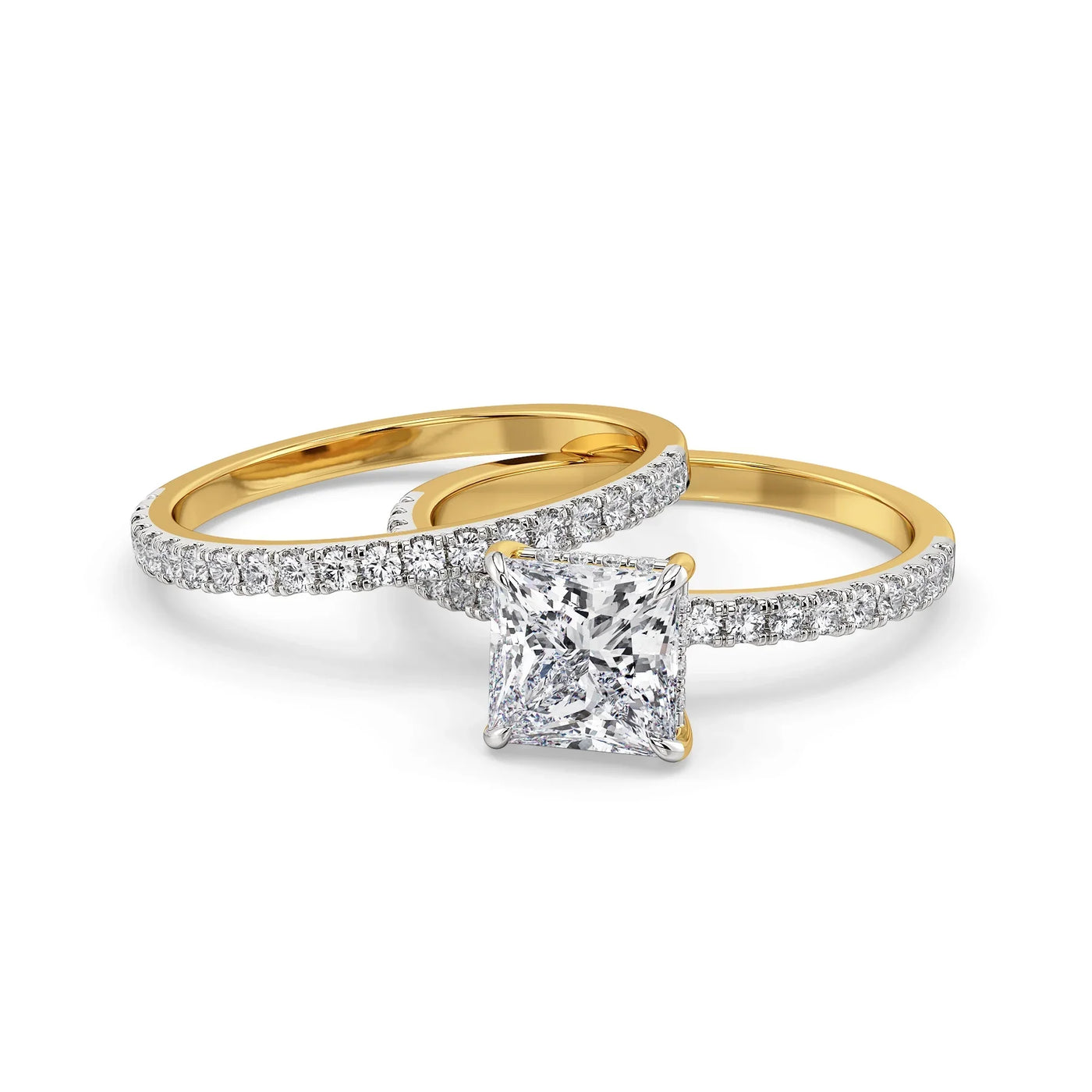 Suzaine Lab Grown Diamond Bridal Set 9KT