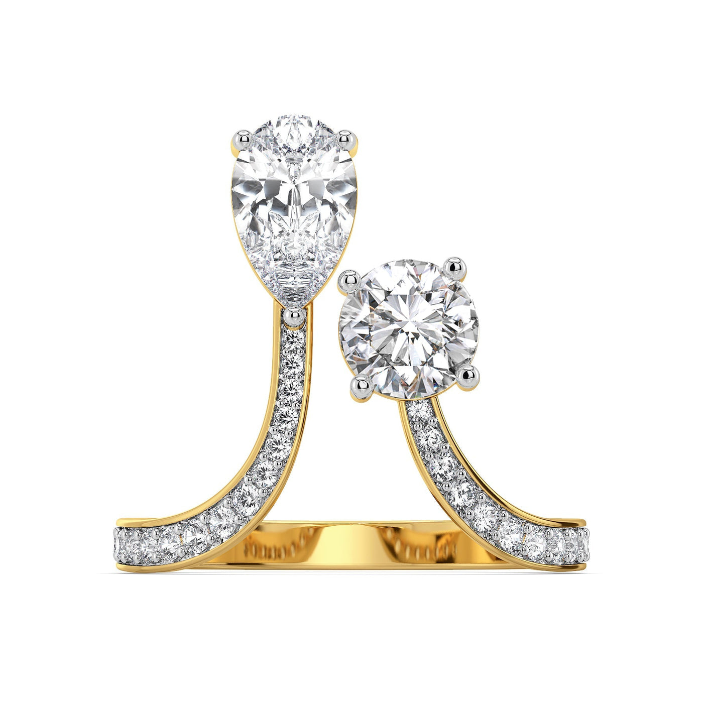 Amora Duo Lab Grown Diamond Ring 9KT