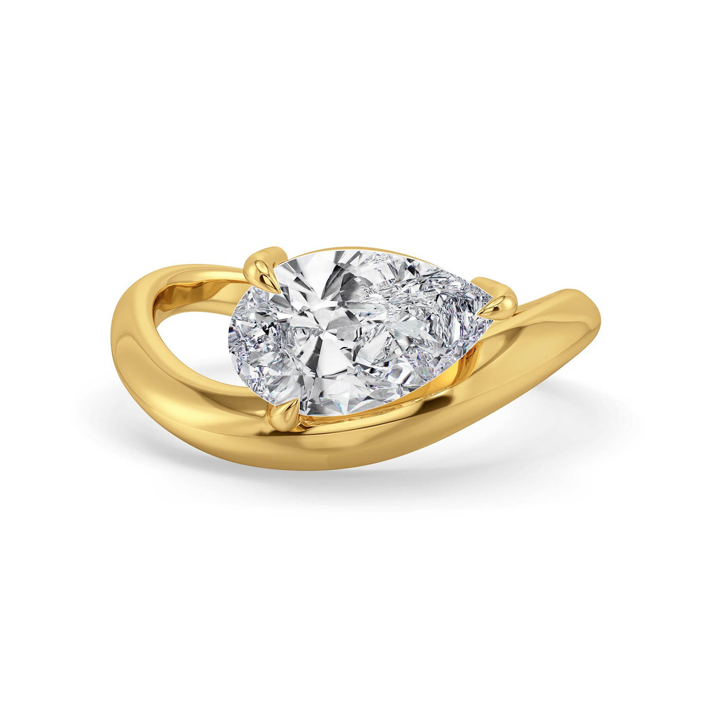 Timeless Pear Lab Grown Diamond Ring 9KT