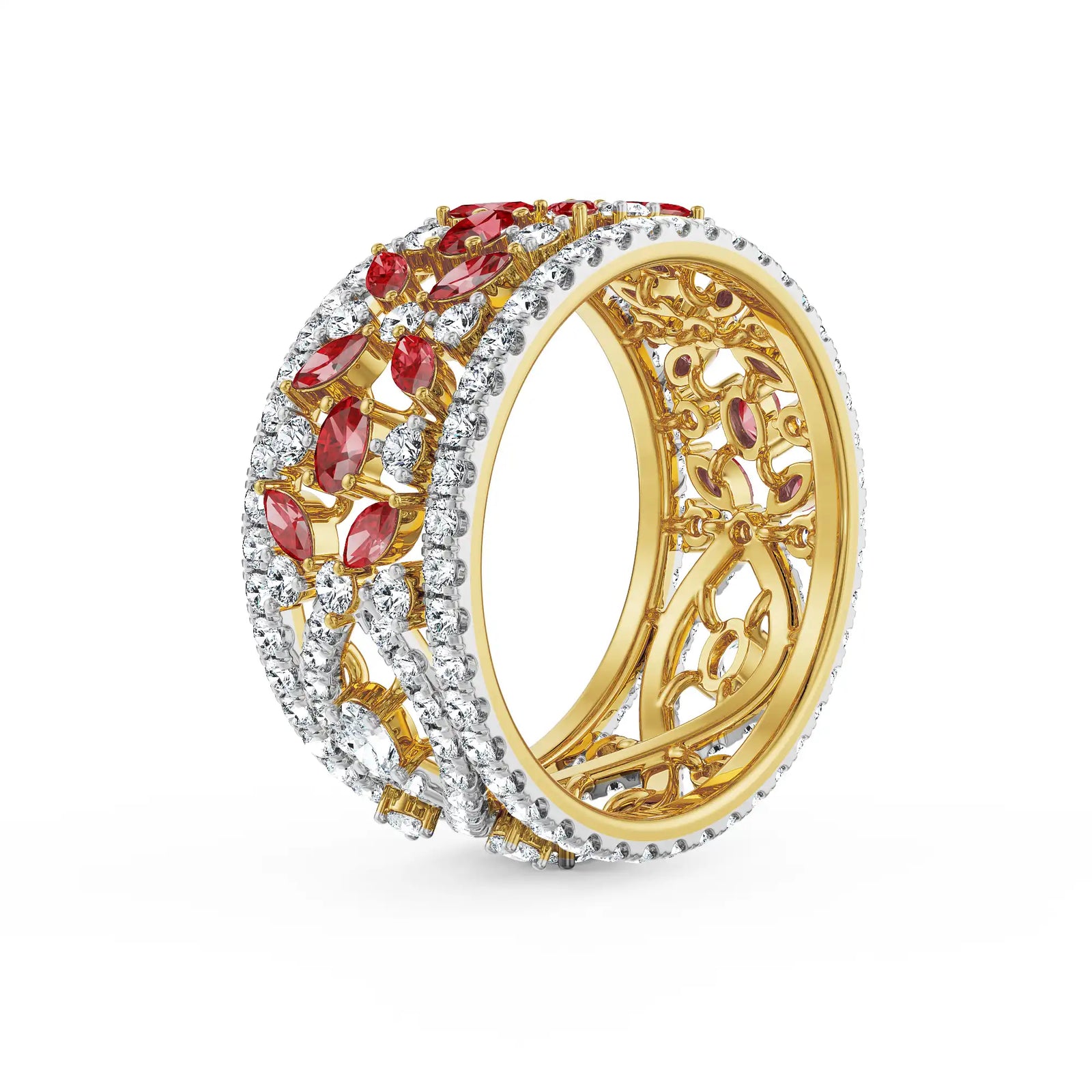 Convertible Tira Lab Grown Diamond Ring - top view