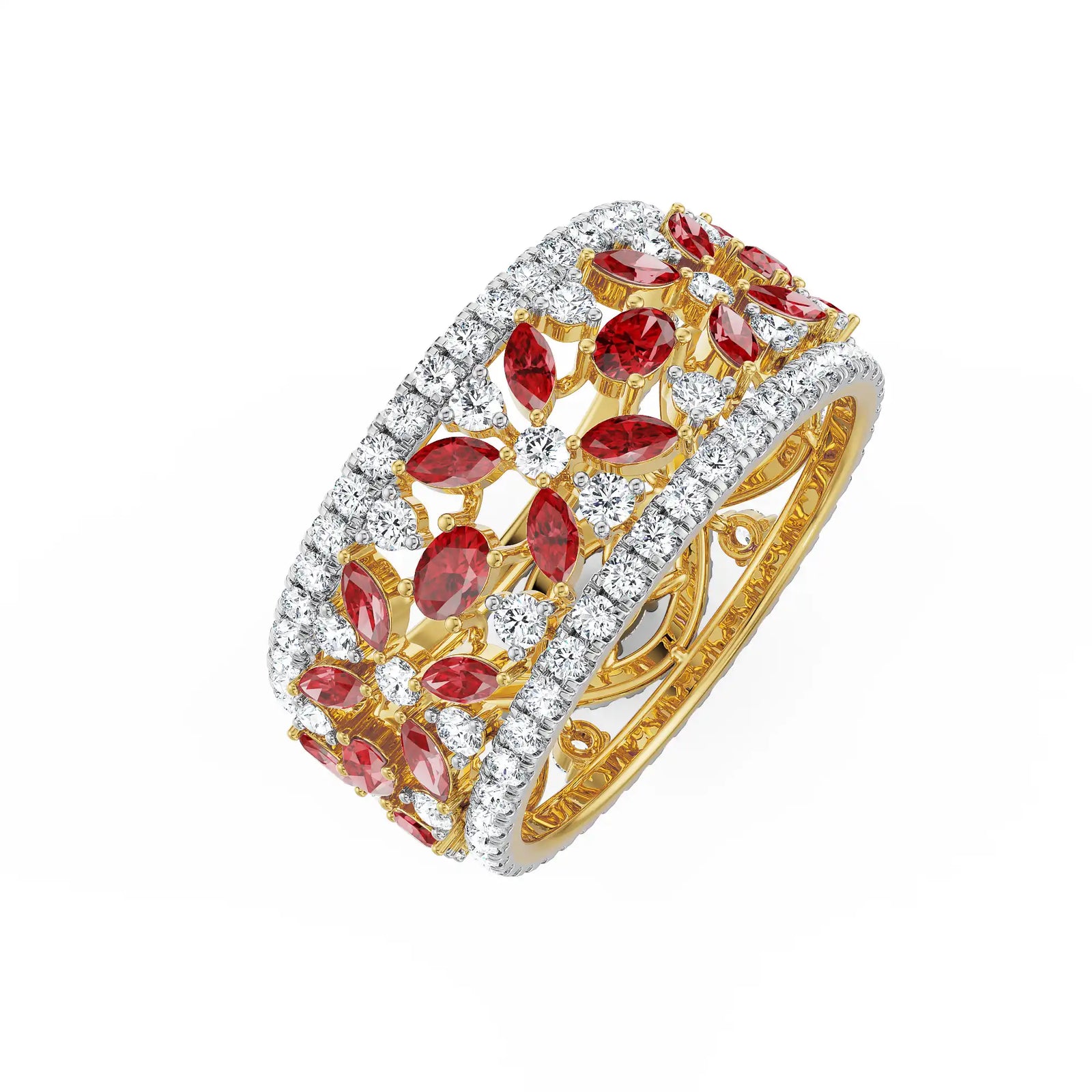 Convertible Tira Lab Grown Diamond Ring - side view