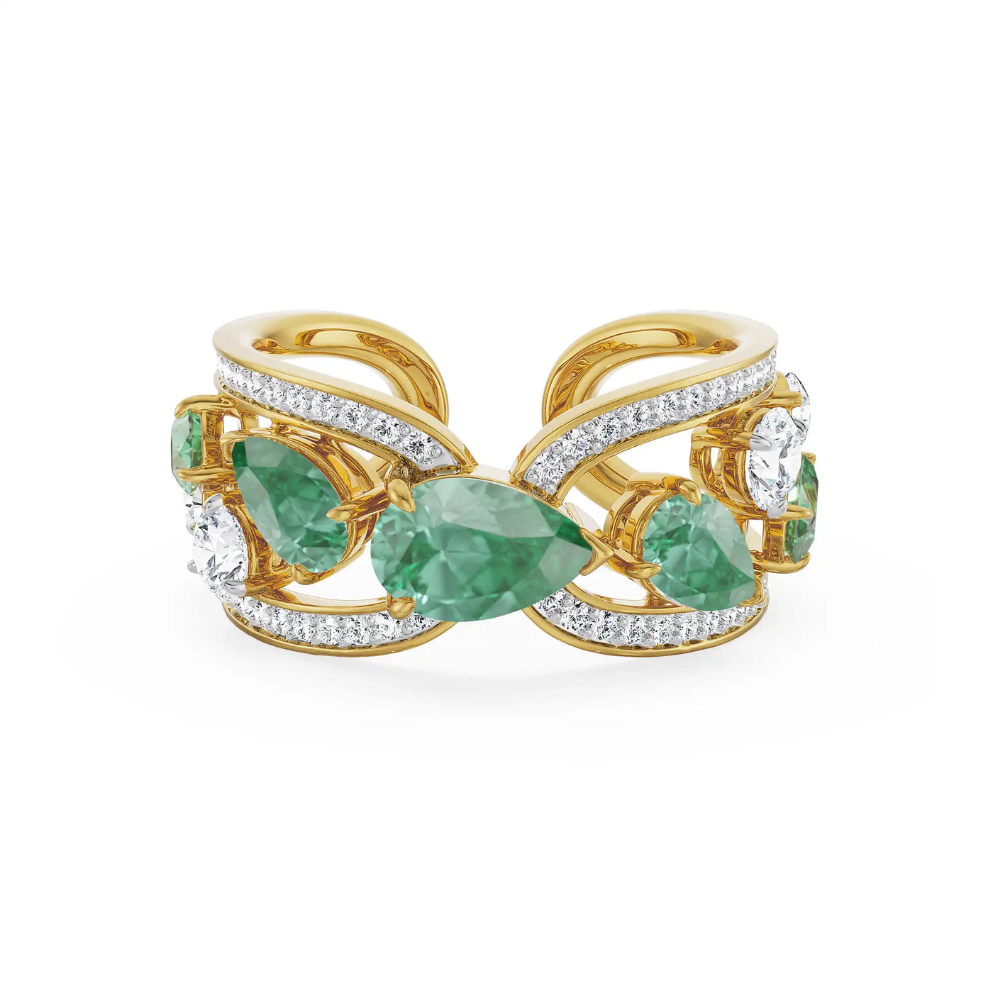 Ethereal Gemstone Lab Grown Diamond Ring 9KT