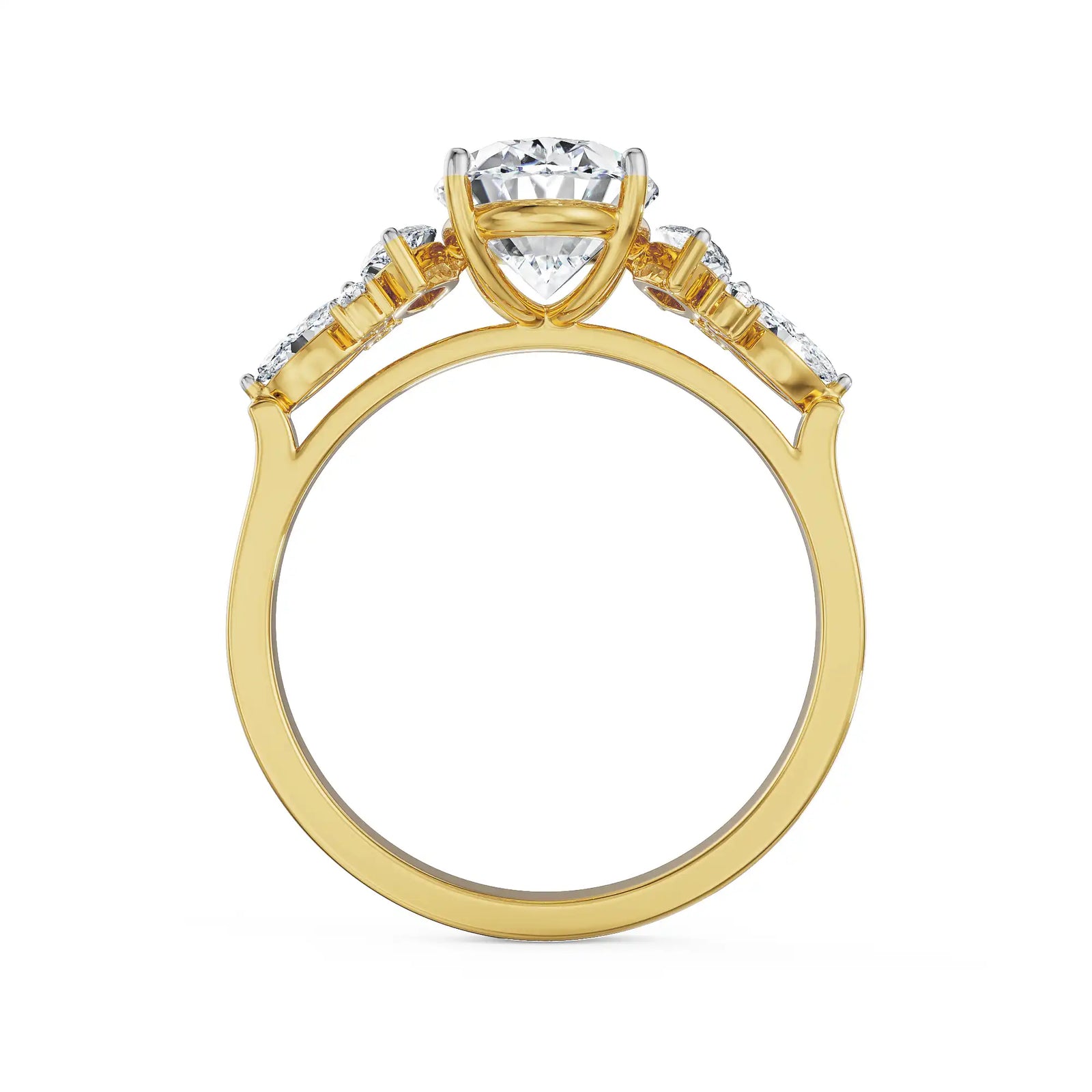 2 5 CT Sunflare Oval Lab Grown Diamond Ring_in-stock