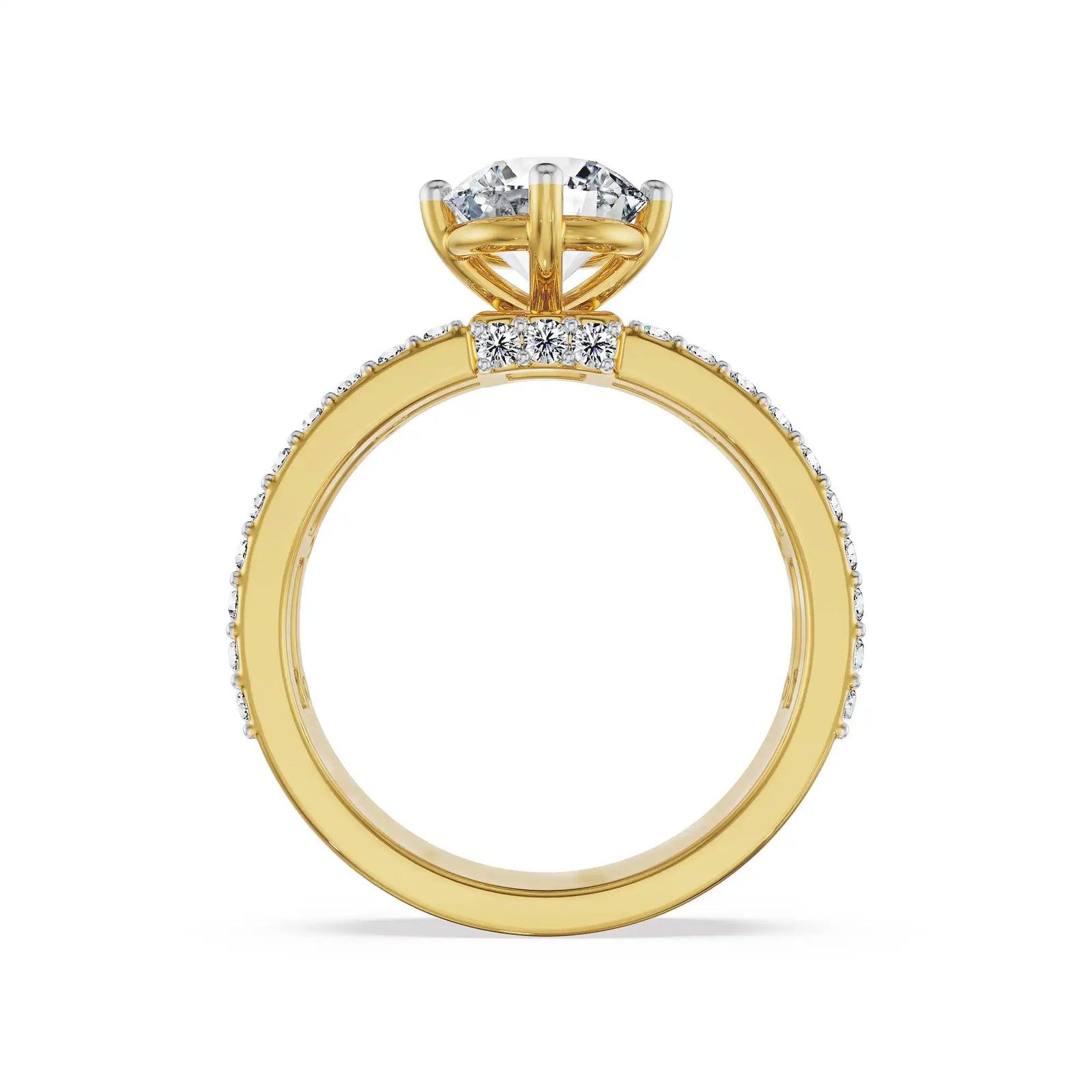 Pixie Glow Lab Grown Diamond Ring - back view